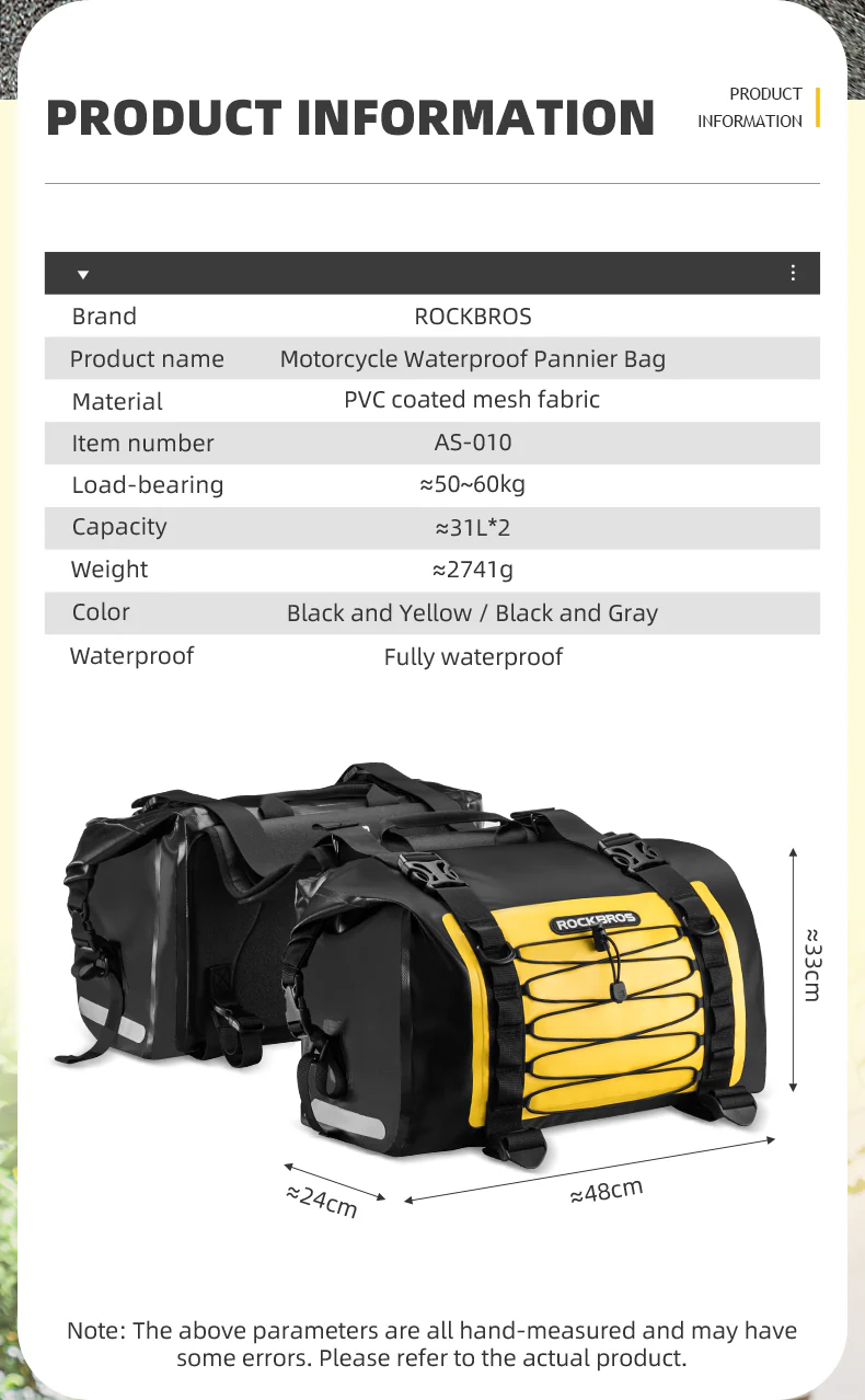 ROCKBROS Motorcycle Pannier Bags in Various Colours - Image 12