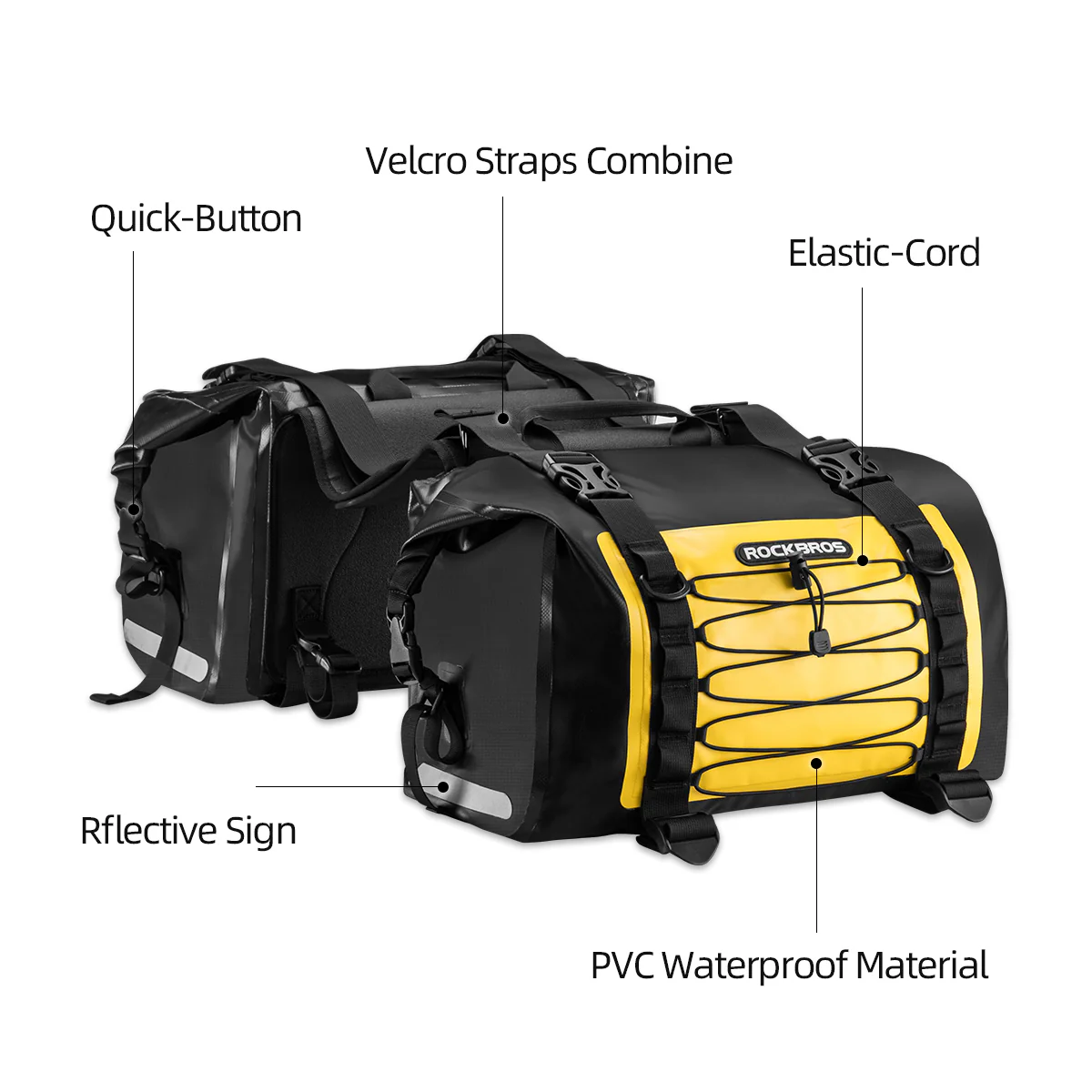 ROCKBROS Motorcycle Pannier Bags in Various Colours - Image 4