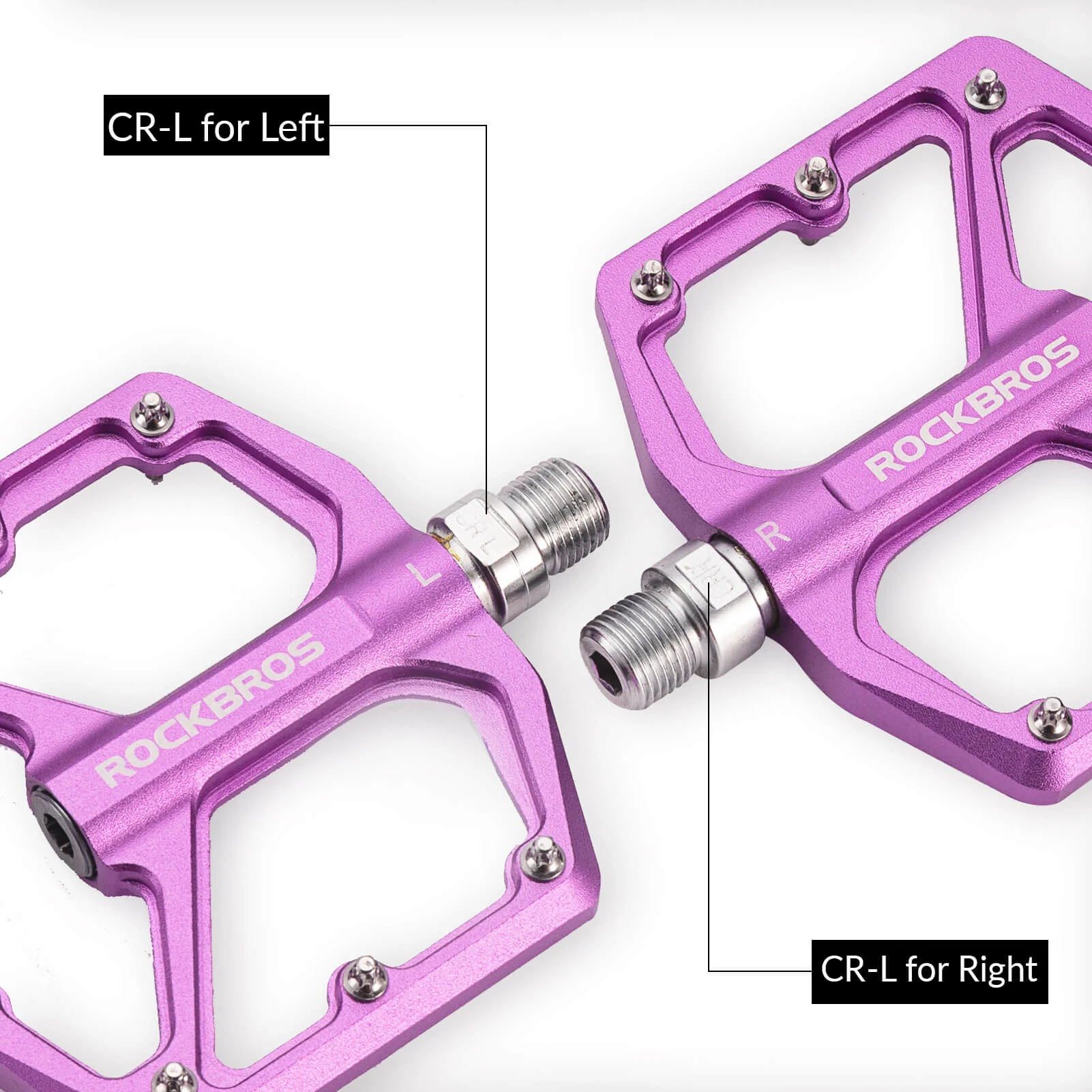 ROCKBROS Ultra Lightweight Flat Bike Pedals in Various Colours (Pair) - Image 16