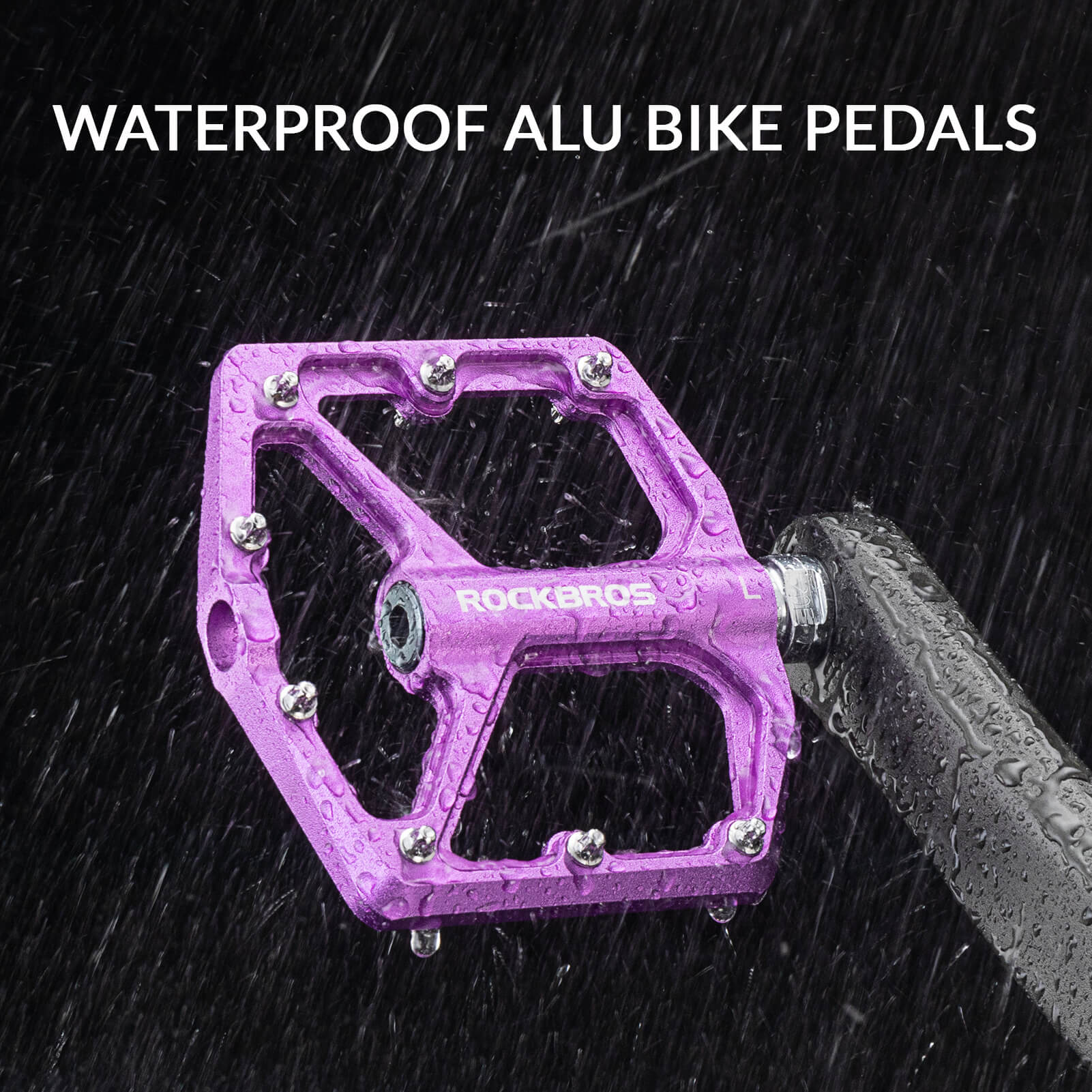 ROCKBROS Ultra Lightweight Flat Bike Pedals in Various Colours (Pair) - Image 17