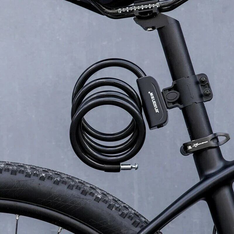 ROCKBROS MTB Bicycle Bike Cable Lock With Bracket 1.1M - Image 5