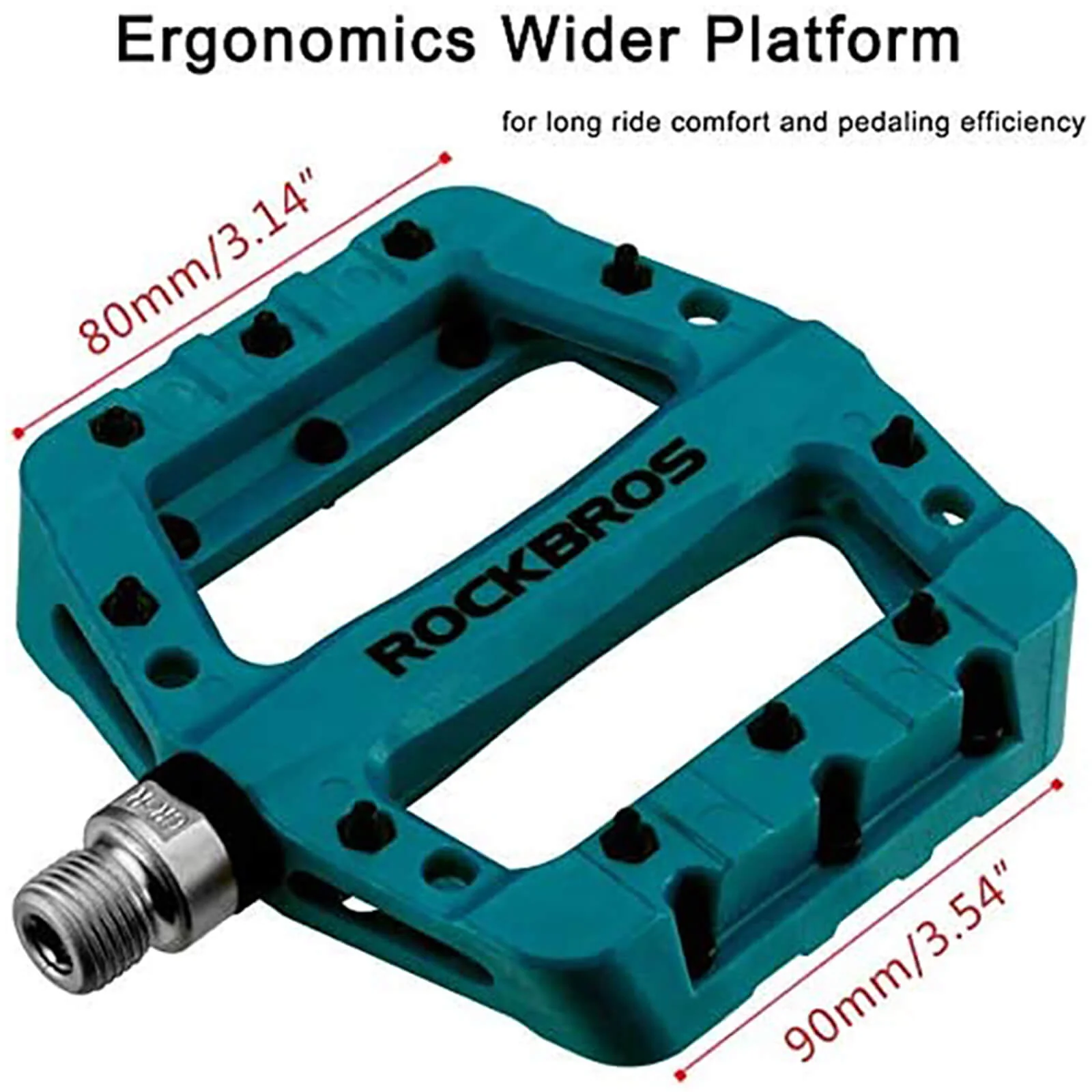 ROCKBROS Lightweight Bike Pedals in Various Colours (Pair) - Image 14