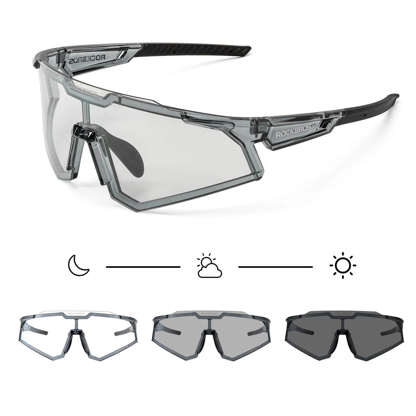 Photochromic Cycling Sunglasses outdoor Sport UV400 - Image 6
