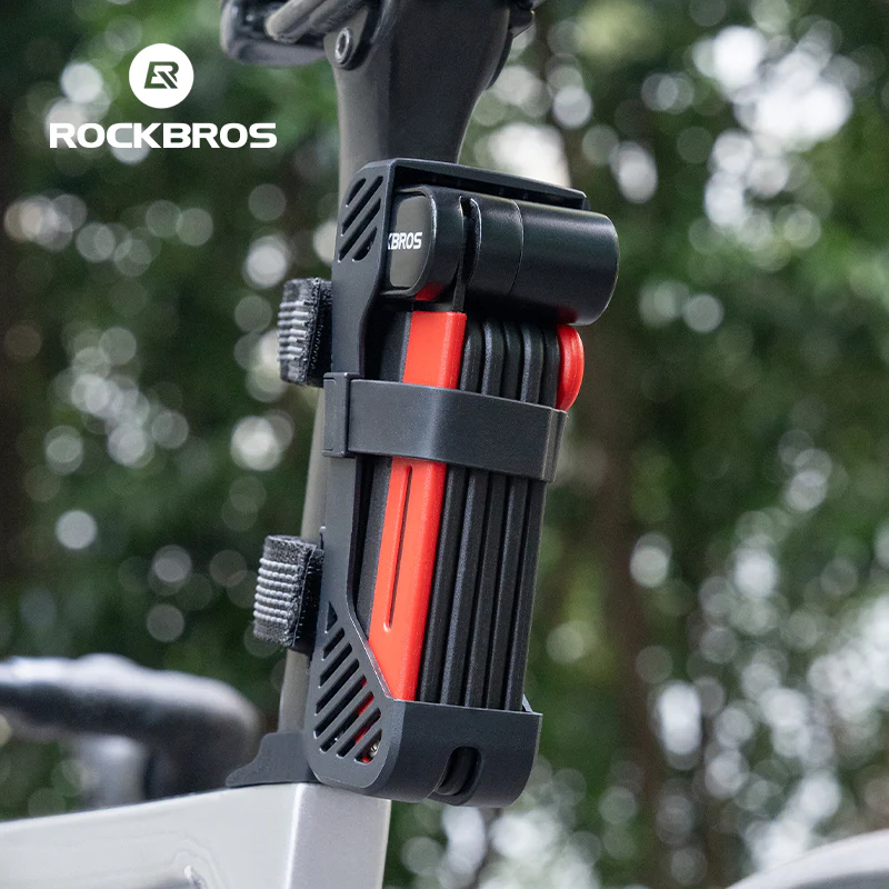 ROCKBROS Portable Bicycle Bike Folding Lock With Bracket - Image 6