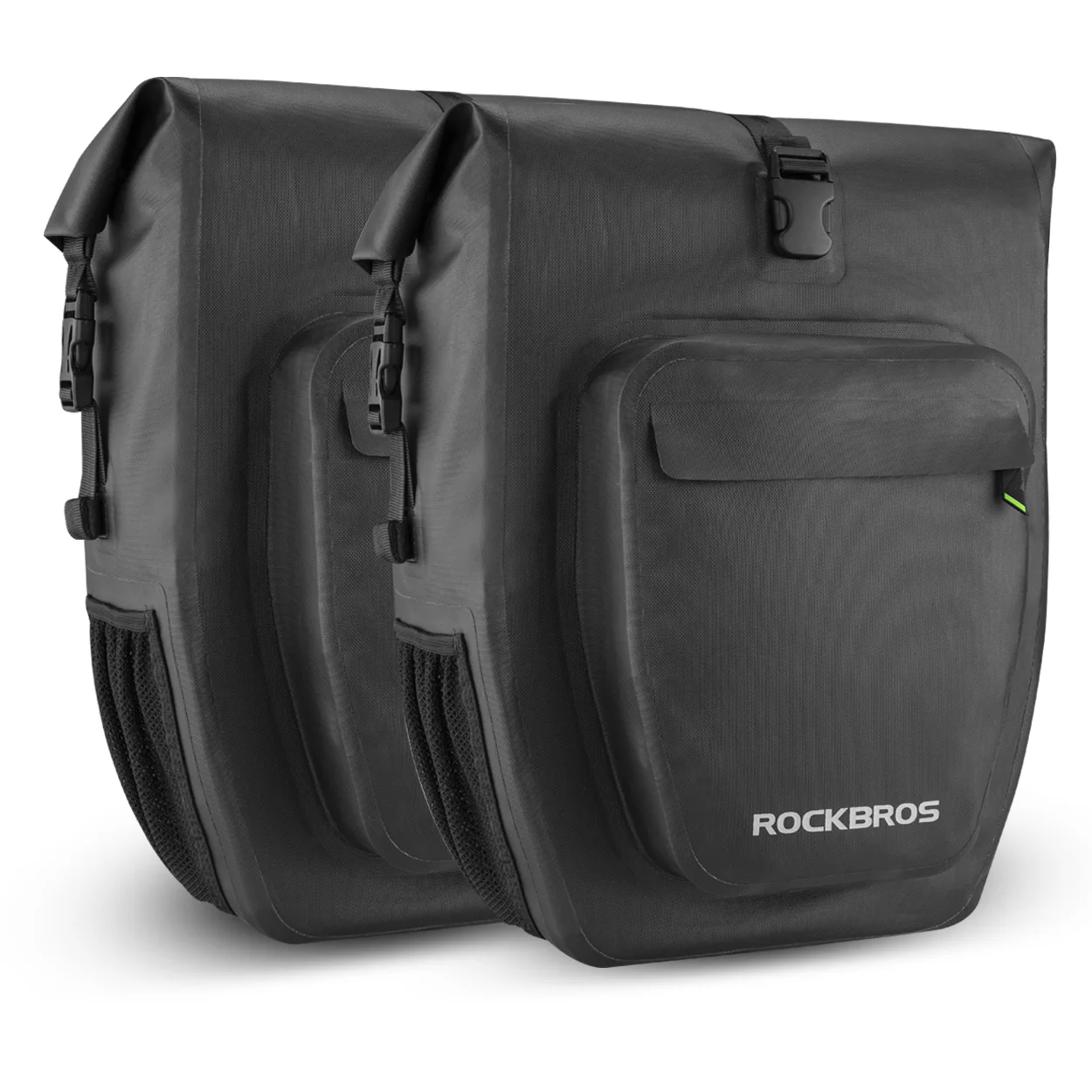 ROCKBROS Pro Cycling Pannier Bags in Grey or Black - Image 8