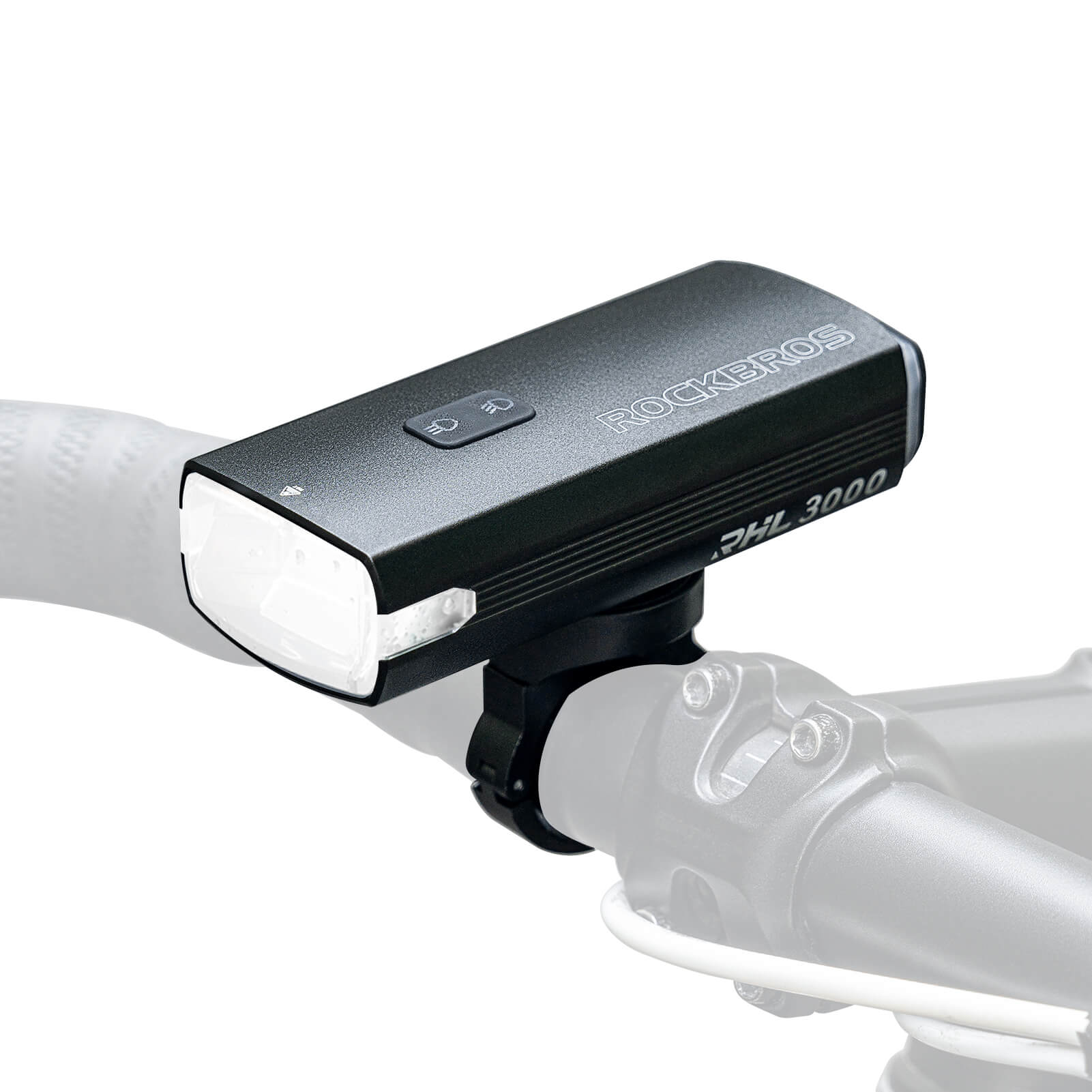 Bike Front Light 3000LM Waterproof USB Rechargeable Power Bank