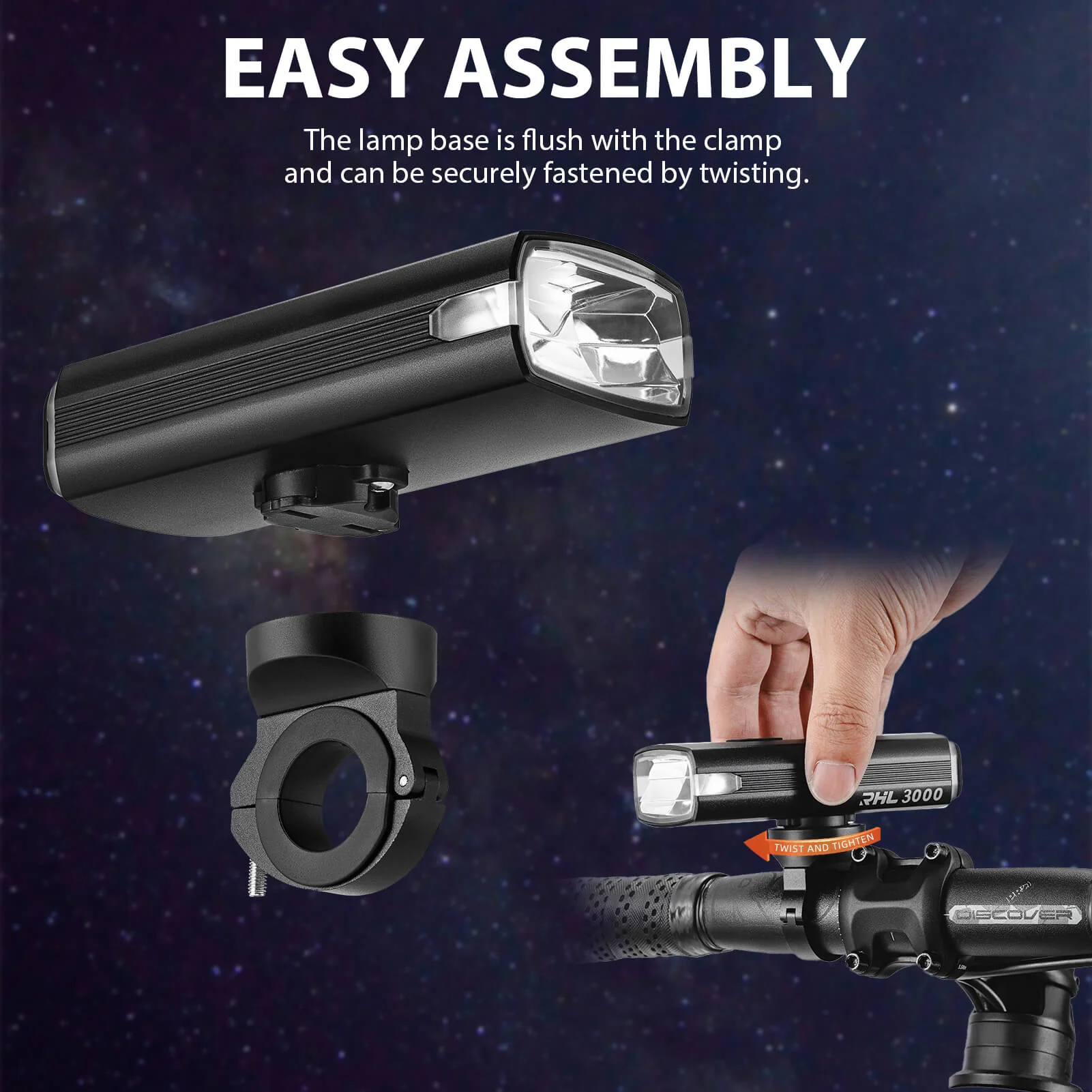 Bike Front Light 3000LM Waterproof USB Rechargeable Power Bank - Image 7