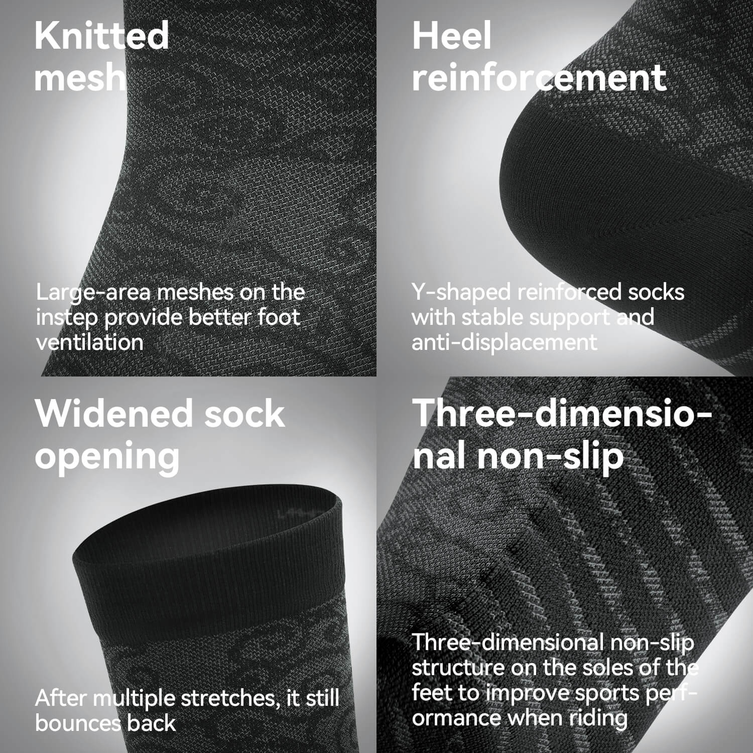【ROAD TO SKY】 Cycling Socks Quick-Drying Breathable - Image 8