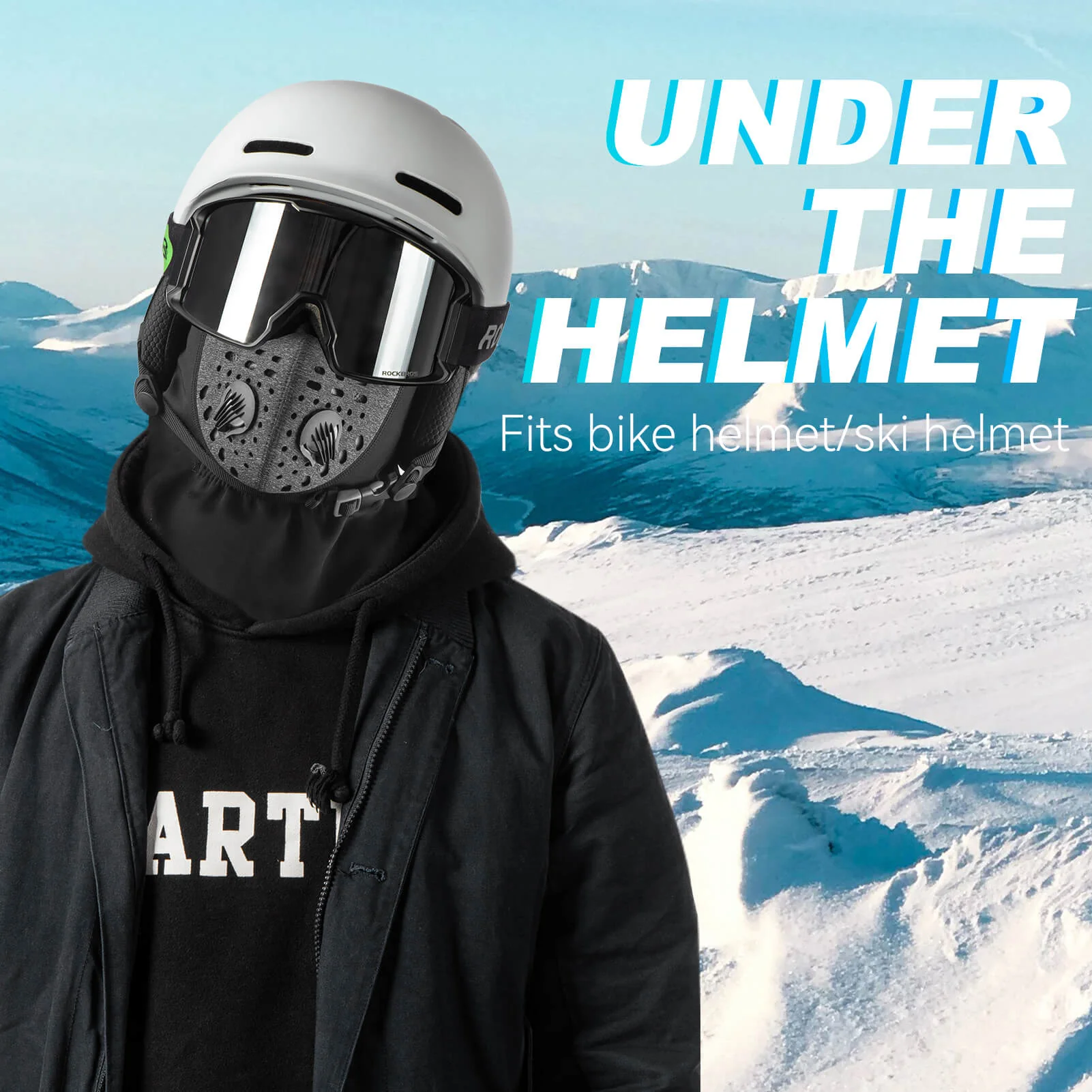ROCKBROS Ski Mask Balaclava Winter Mask for Men Balaclava Cold Weather Thermal - Image 7