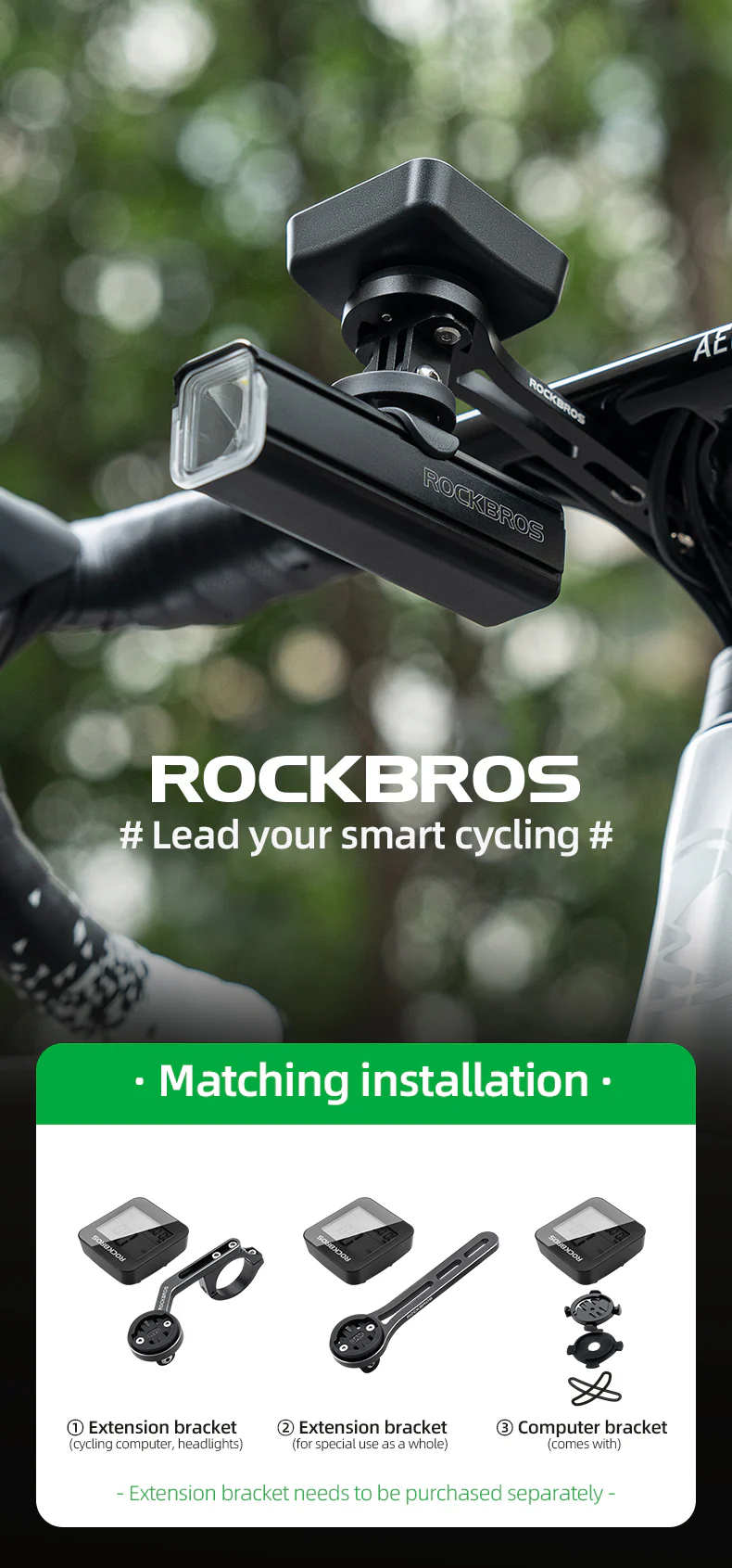 ROCKBROS Smart GPS Speedometer for MTB Road Bike IPX6 Waterproof Backlight Cycling Computer ABS Lightweight Wireless - Image 15