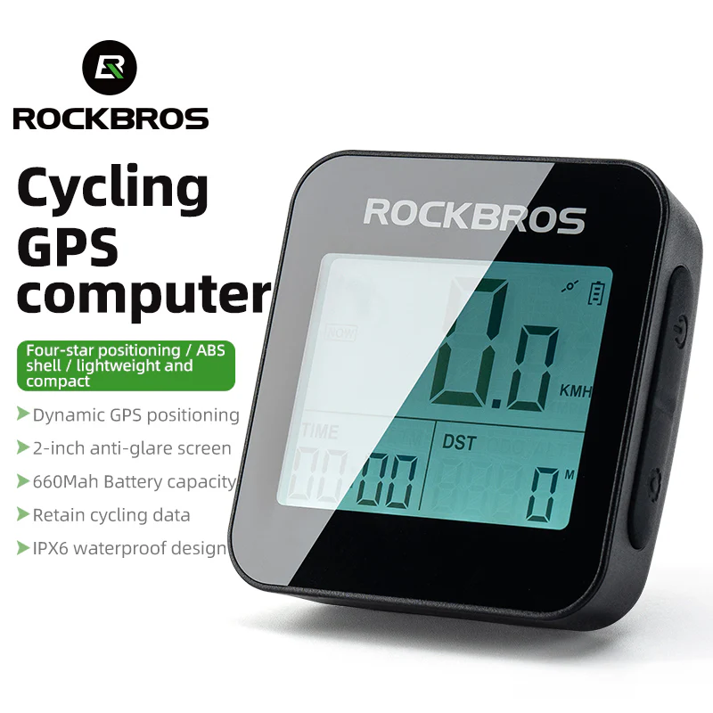 ROCKBROS Smart GPS Speedometer for MTB Road Bike IPX6 Waterproof Backlight Cycling Computer ABS Lightweight Wireless - Image 4