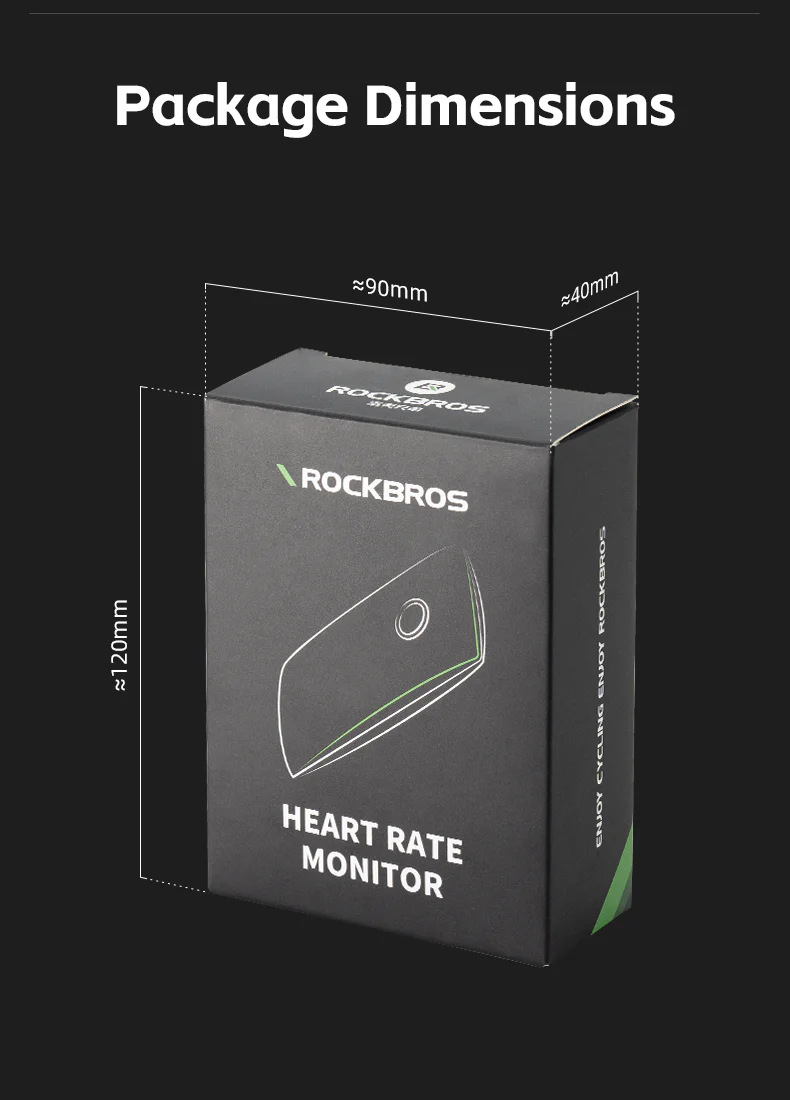 ROCKBROS Smart Heart Rate Monitor Belt Chest Strap ANT+ Bluetooth IP67 USB-C - Image 16