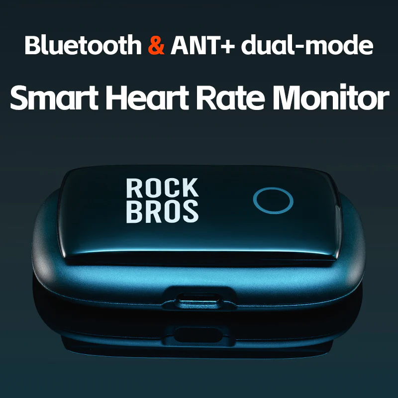ROCKBROS Smart Heart Rate Monitor Belt Chest Strap ANT+ Bluetooth IP67 USB-C - Image 6