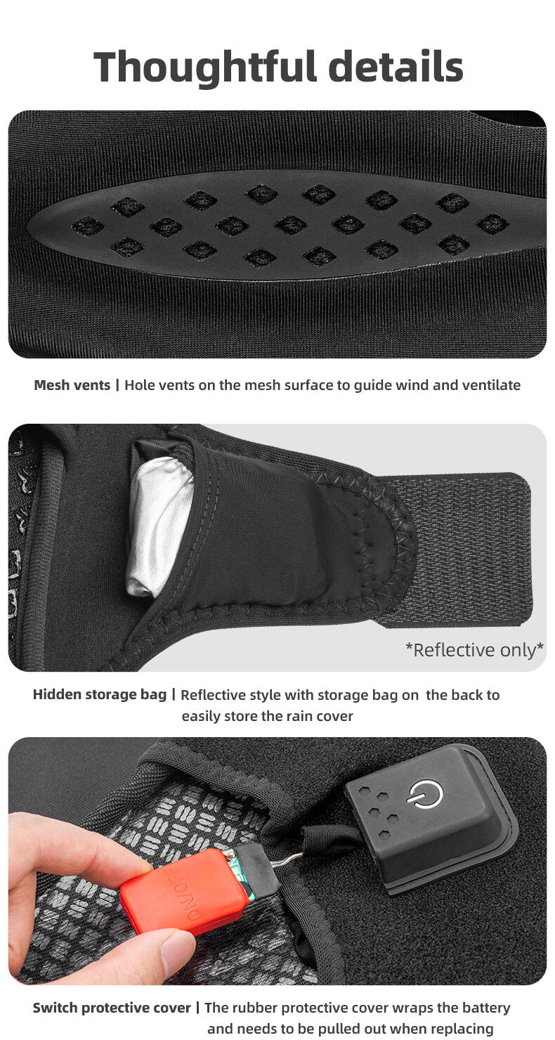 ROCKBROS Soft Bike Saddle Cover With LED Rear Light - Image 10