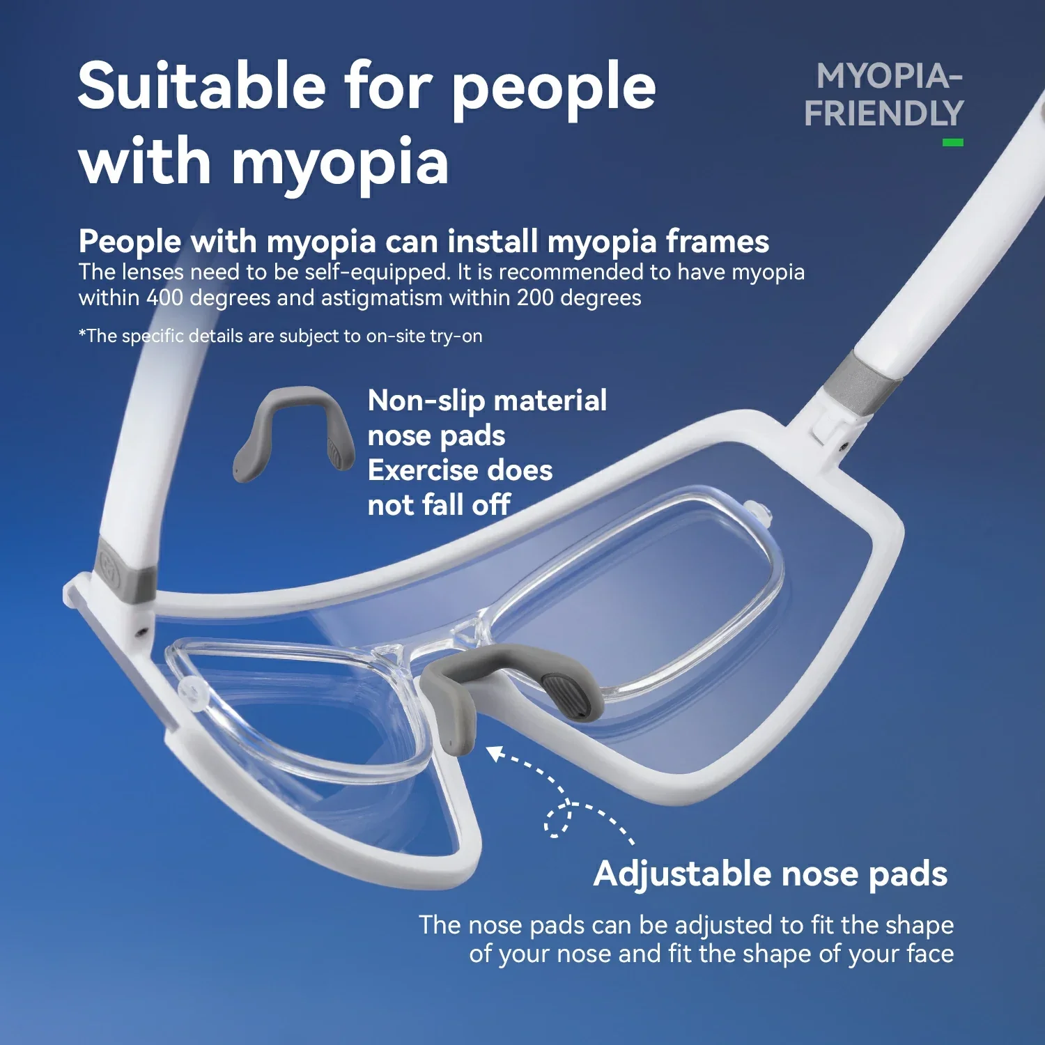 Anti-Fog Photochromic Cycling Glasses-SP376 - Image 4