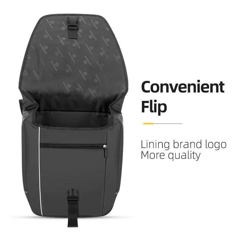 ROCKBROS Super Bicycle Pannier Bags in Black - Image 4