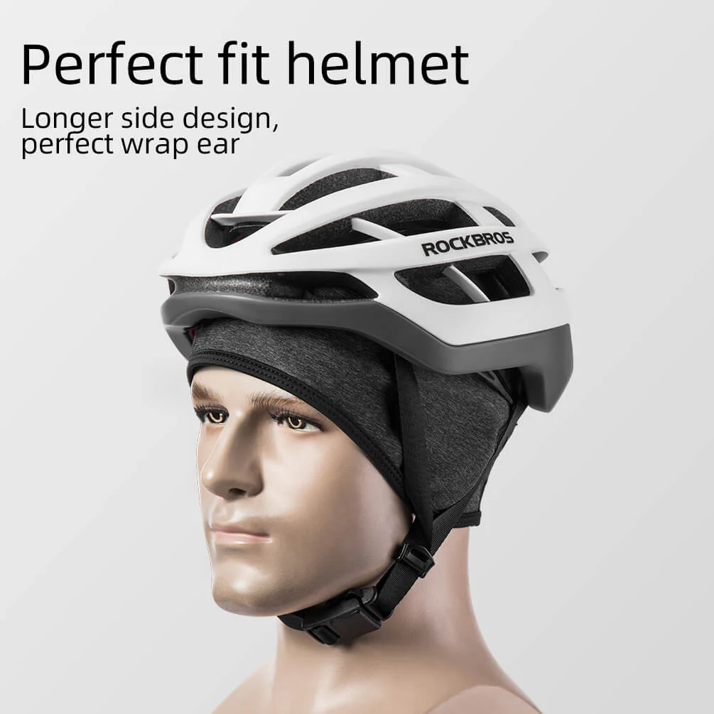 ROCKBROS Thermal Cycling Skull Cap with Ear Covers – Windproof Fits Under Helmets - Image 5