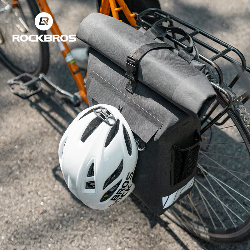 ROCKBROS Waterproof Bicycle Bike Rear Rack Bag Cycling Travel Trunk Bag 18L - Image 2