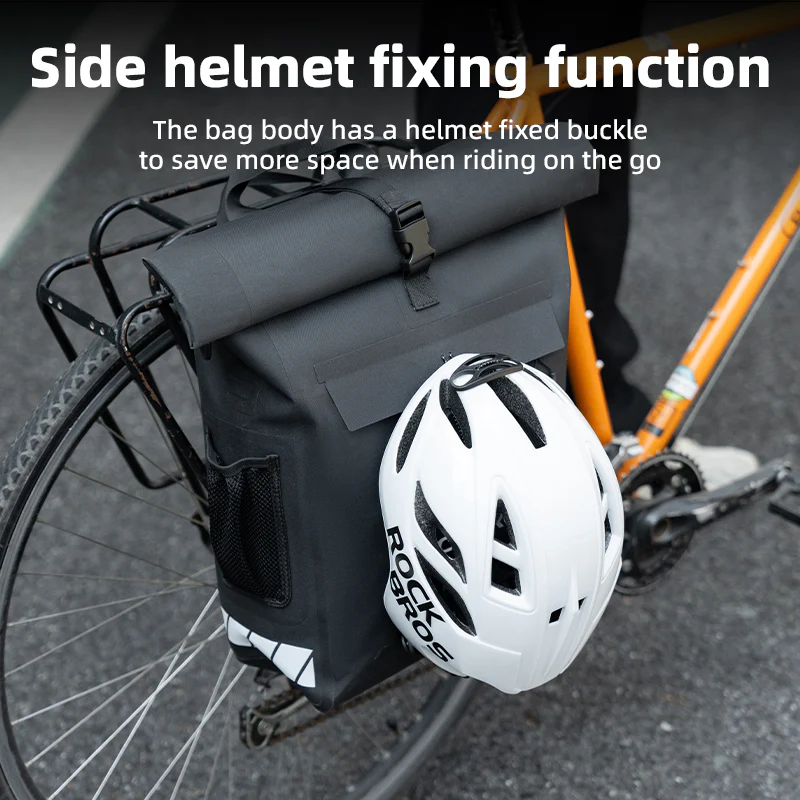 ROCKBROS Waterproof Bicycle Bike Rear Rack Bag Cycling Travel Trunk Bag 18L - Image 3