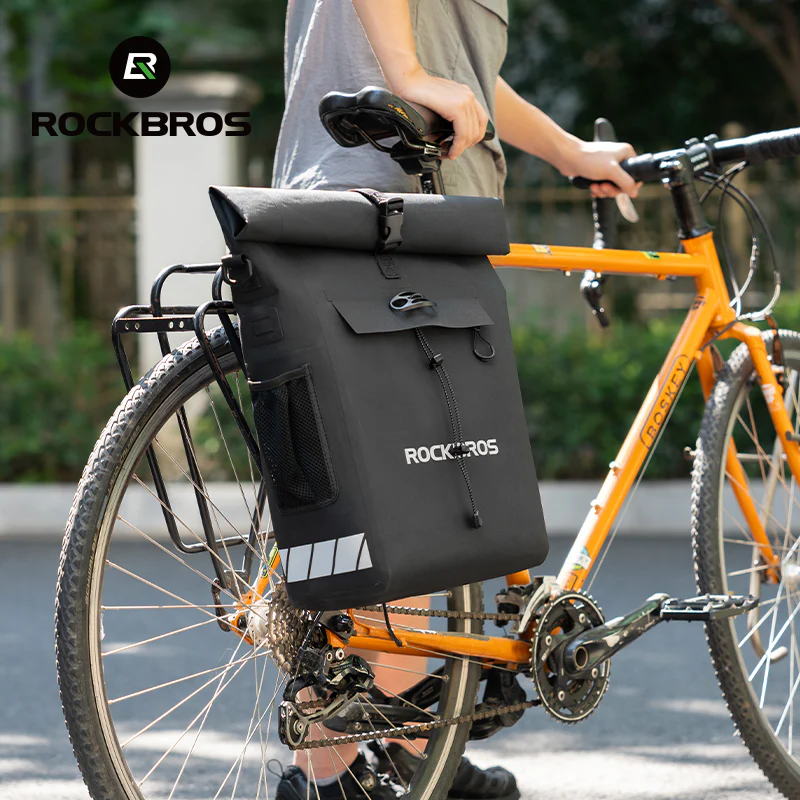 ROCKBROS Waterproof Bicycle Bike Rear Rack Bag Cycling Travel Trunk Bag 18L - Image 9