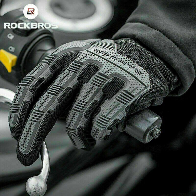 ROCKBROS Winter Riding Cold Warm Motorcycle Gloves Bicycle Gloves Touchscreen-S210 - Image 3