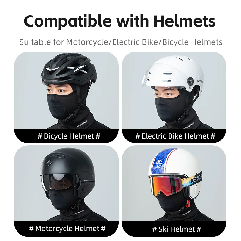 ROCKBROS Winter Thermal Cycling Balaclava Face Mask Breathable Elastic Headgear - Image 10