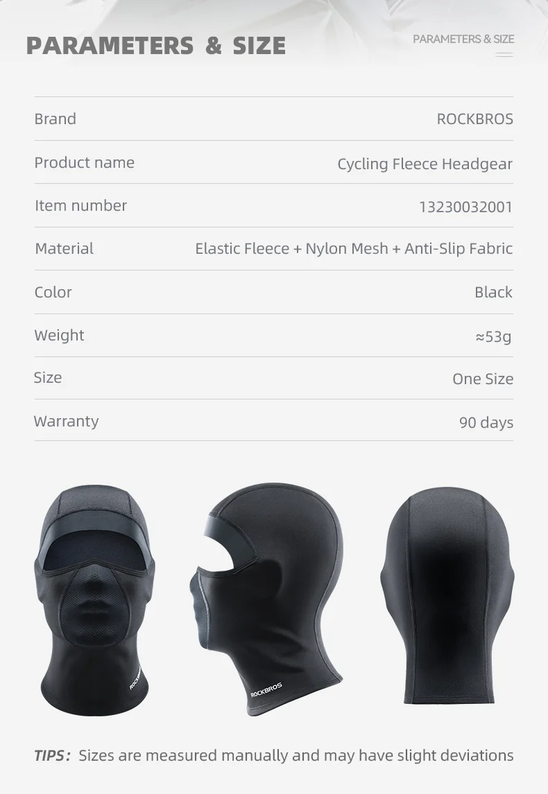 ROCKBROS Winter Thermal Cycling Balaclava Face Mask Breathable Elastic Headgear - Image 11