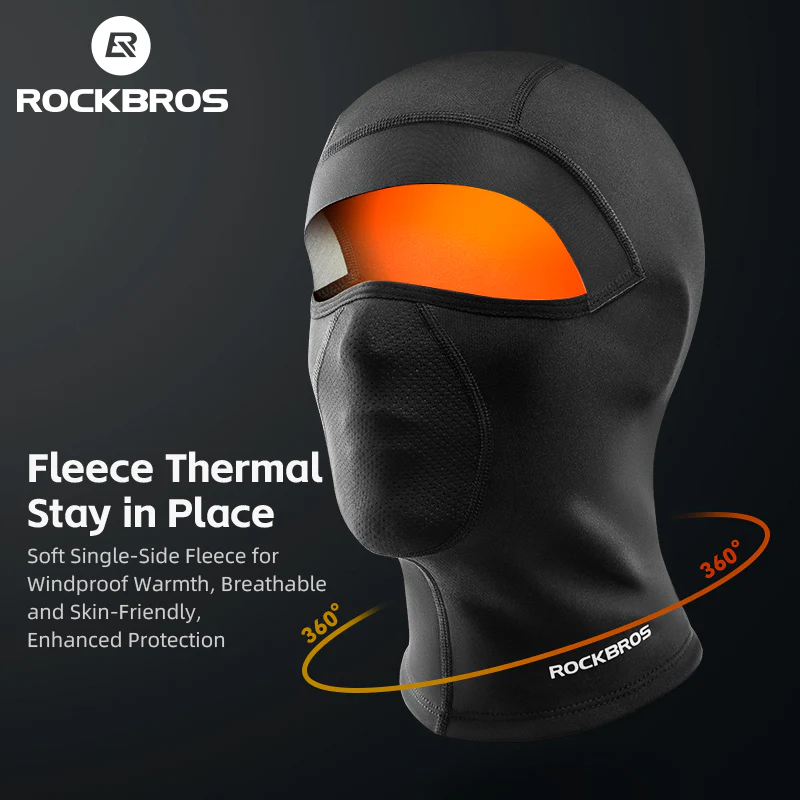 ROCKBROS Winter Thermal Cycling Balaclava Face Mask Breathable Elastic Headgear - Image 2