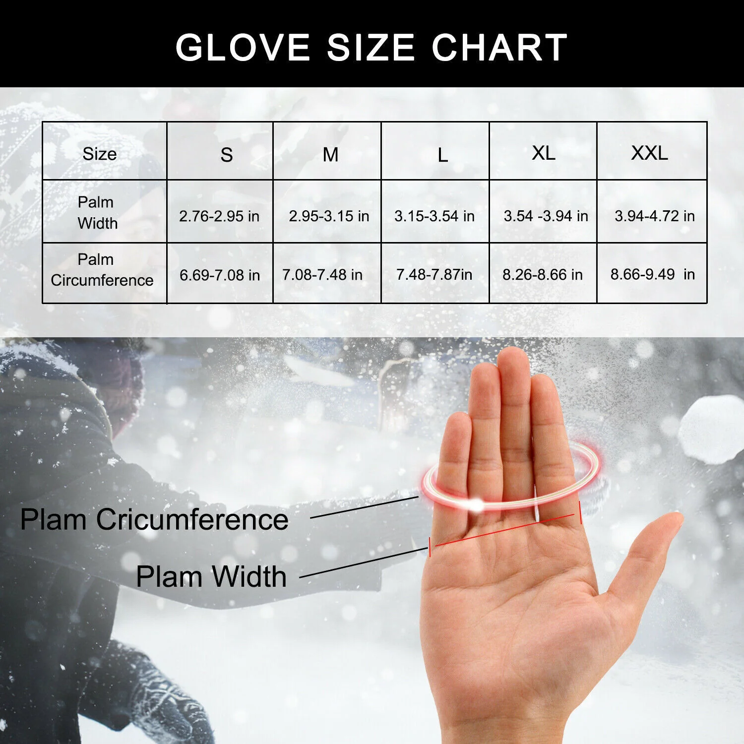 ROCKBRS Winter Gloves Cycling Electric Heated Glove USB Rechargeable Touchscreen - Image 7