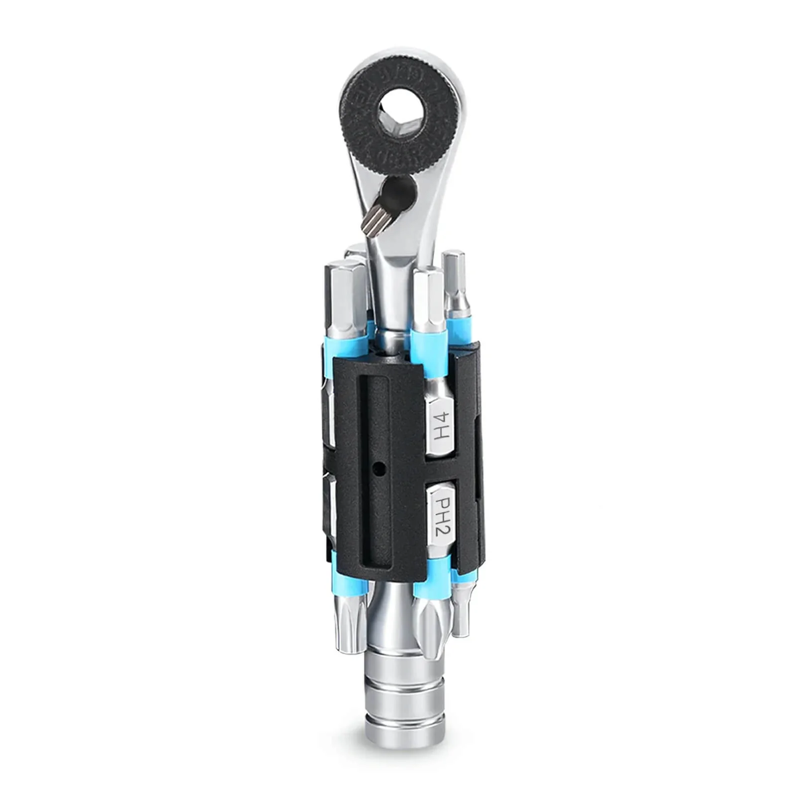 S2 Alloy Compact Bike Repair Kit 72T Micro Ratchet with 8 Bit Set Pocket-Sized