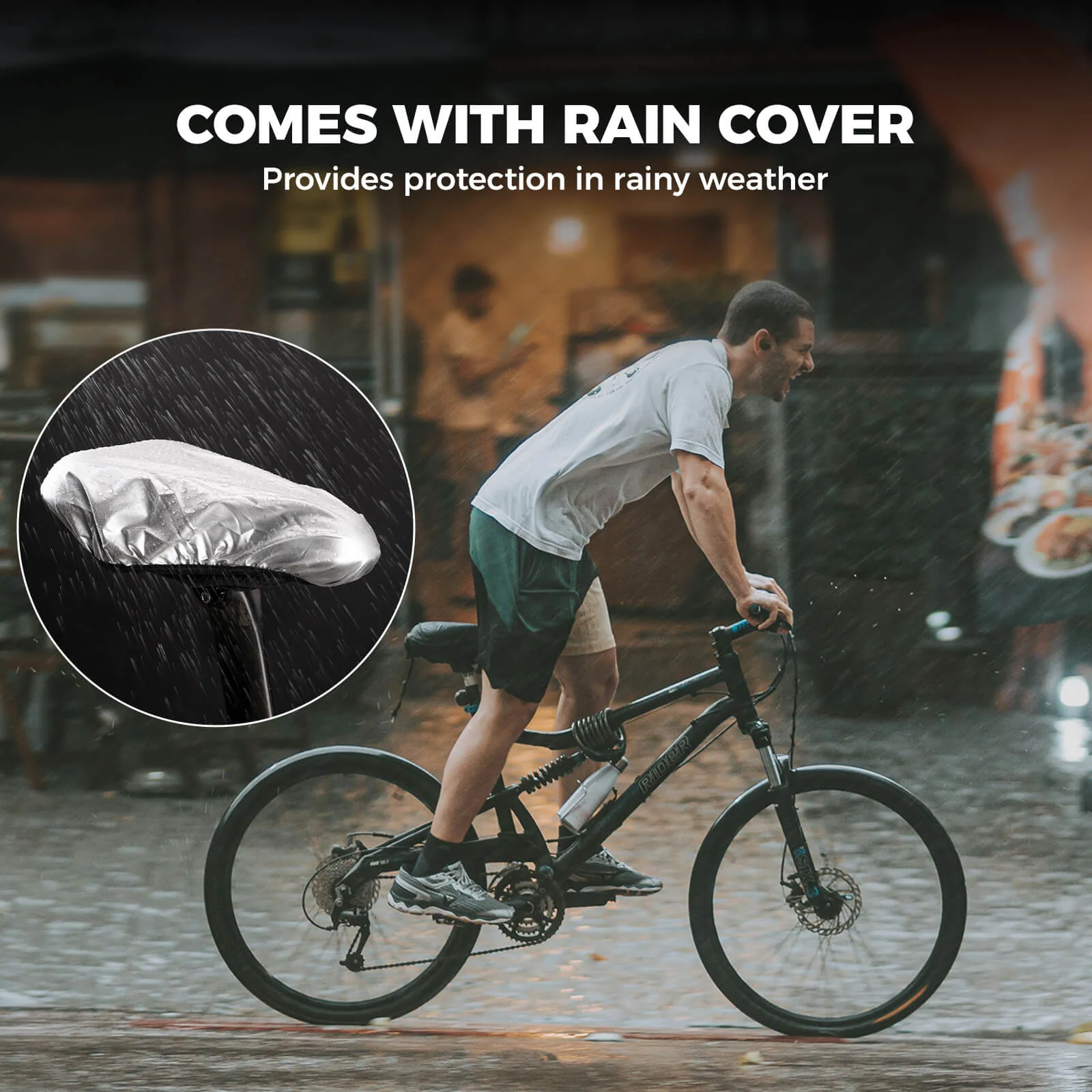 Shock Absorb Bike Saddle Cover LF2481 - Image 6
