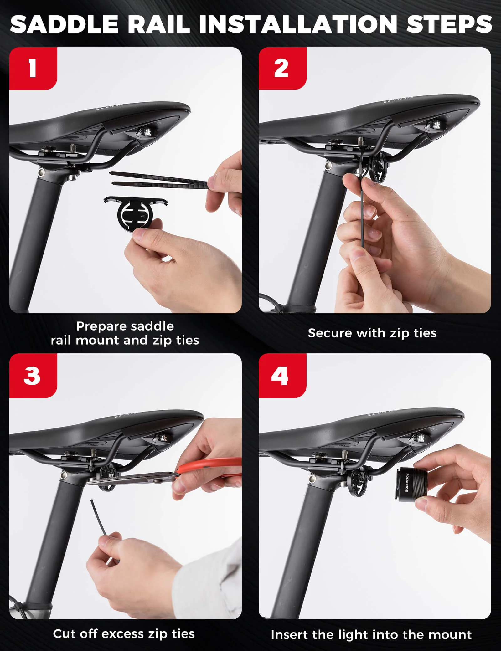Smart Bike Rear Light Brake-Sensing Lightweight Safety Tail Light Q3 - Image 8