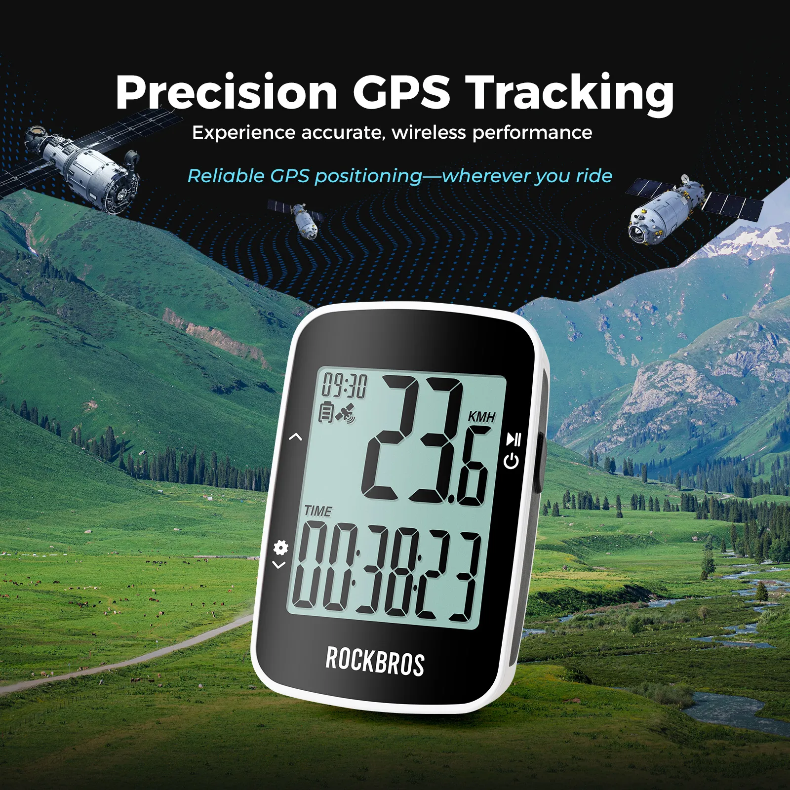 Smart GPS Bike Computer with Bluetooth Multi-Ride Data IPX7 Waterproof - Image 3