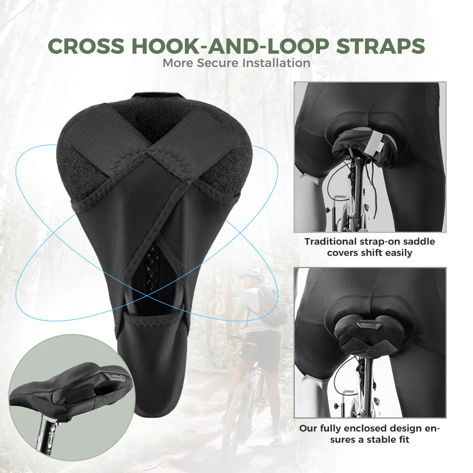 Soft Silicone Gel Bike Seat Cover Shockproof Saddle Cushion - Image 5