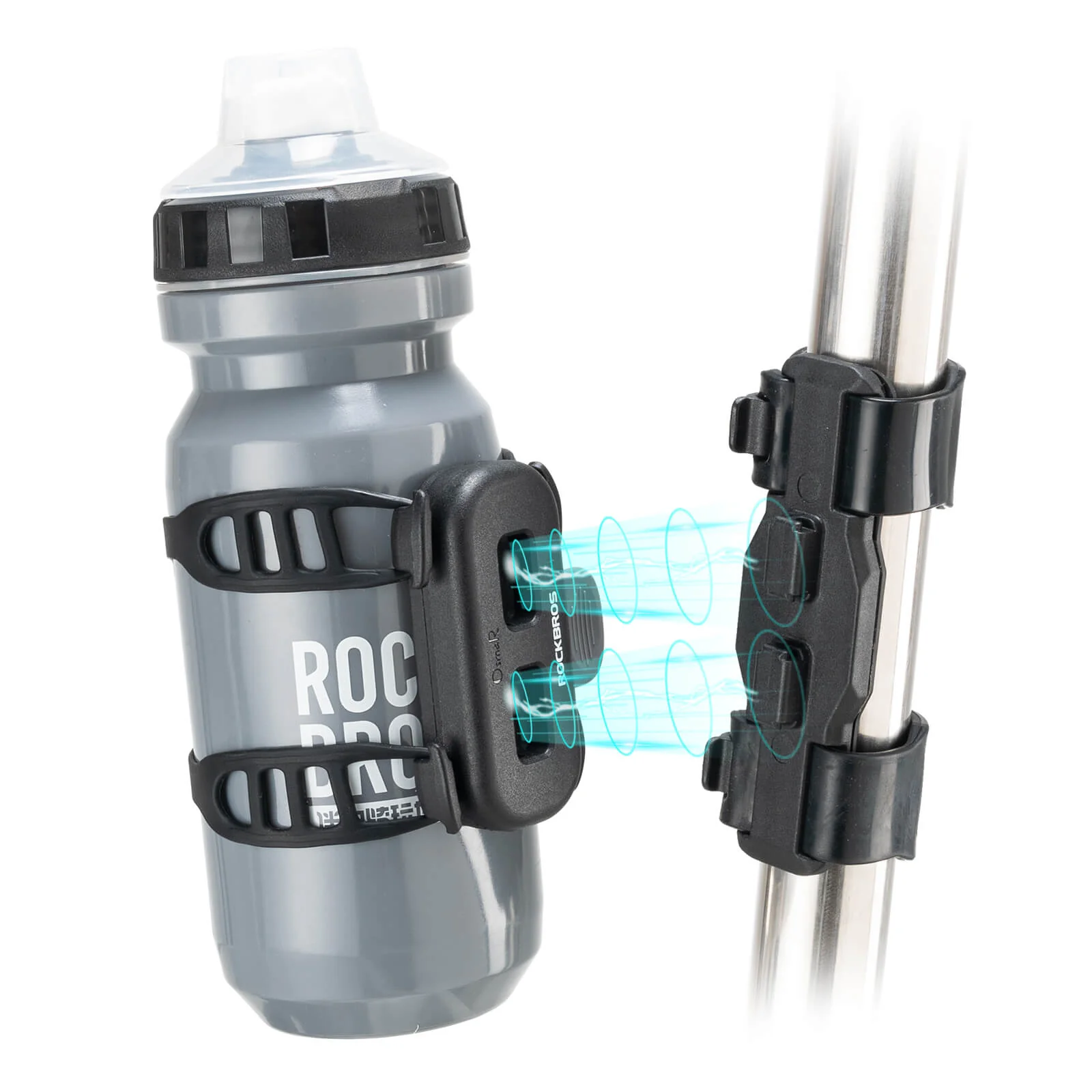 Strap-On Magnetic Bike Bottle Cage
