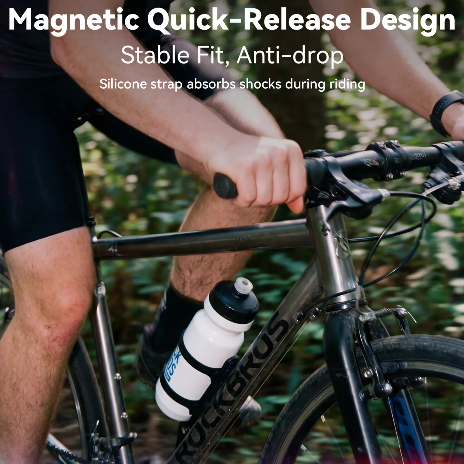 Strap-On Magnetic Bike Bottle Cage - Image 10