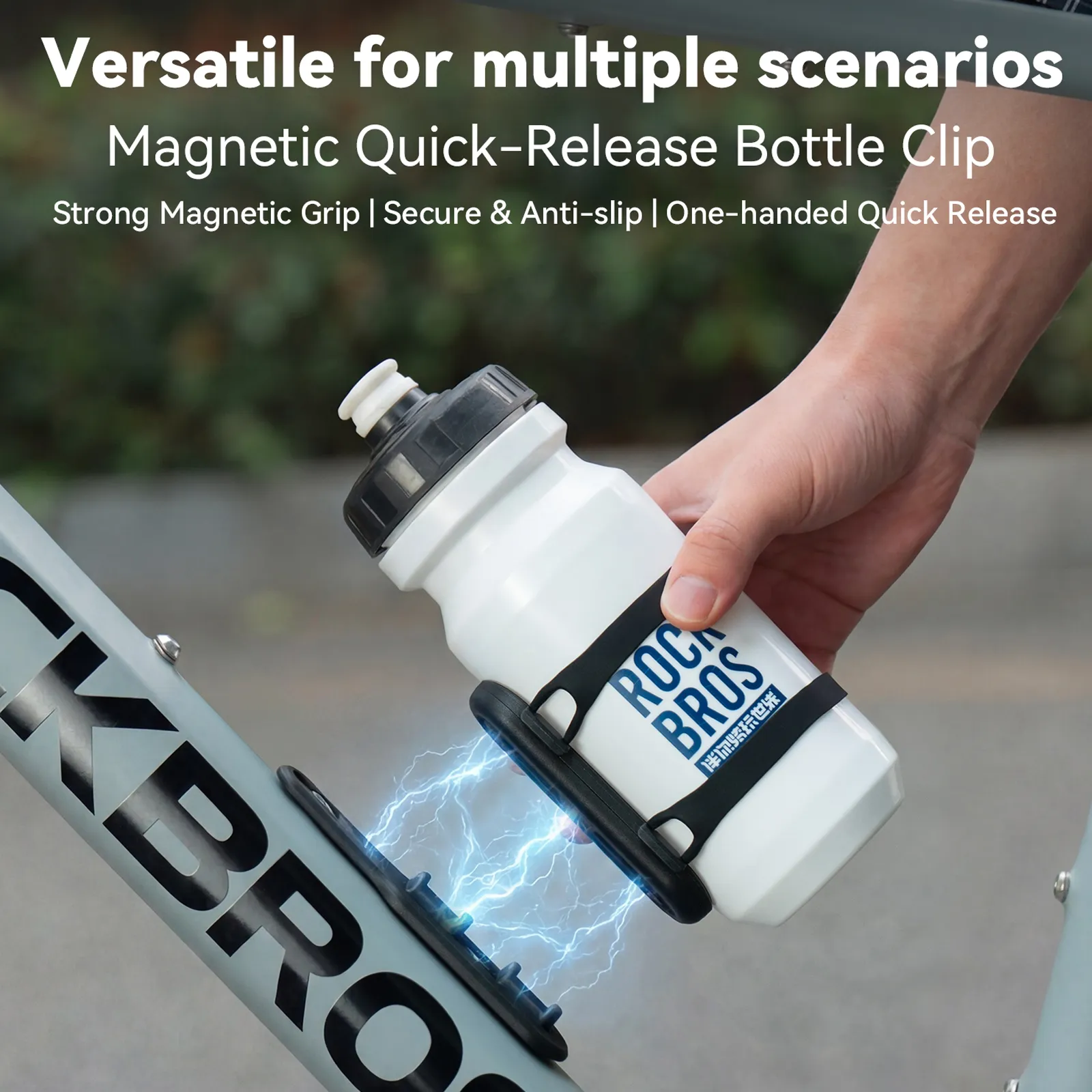Strap-On Magnetic Bike Bottle Cage - Image 12