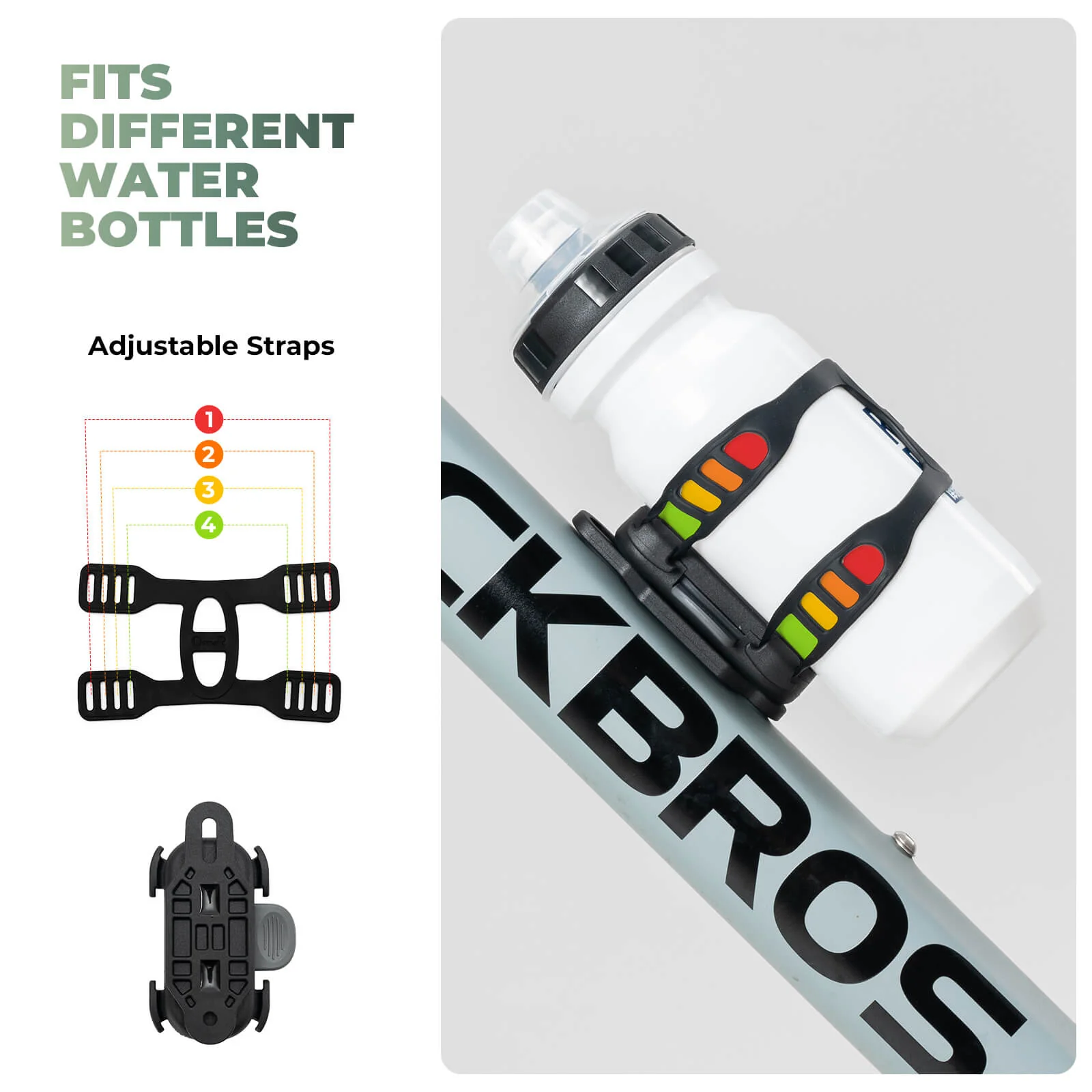 Strap-On Magnetic Bike Bottle Cage - Image 4