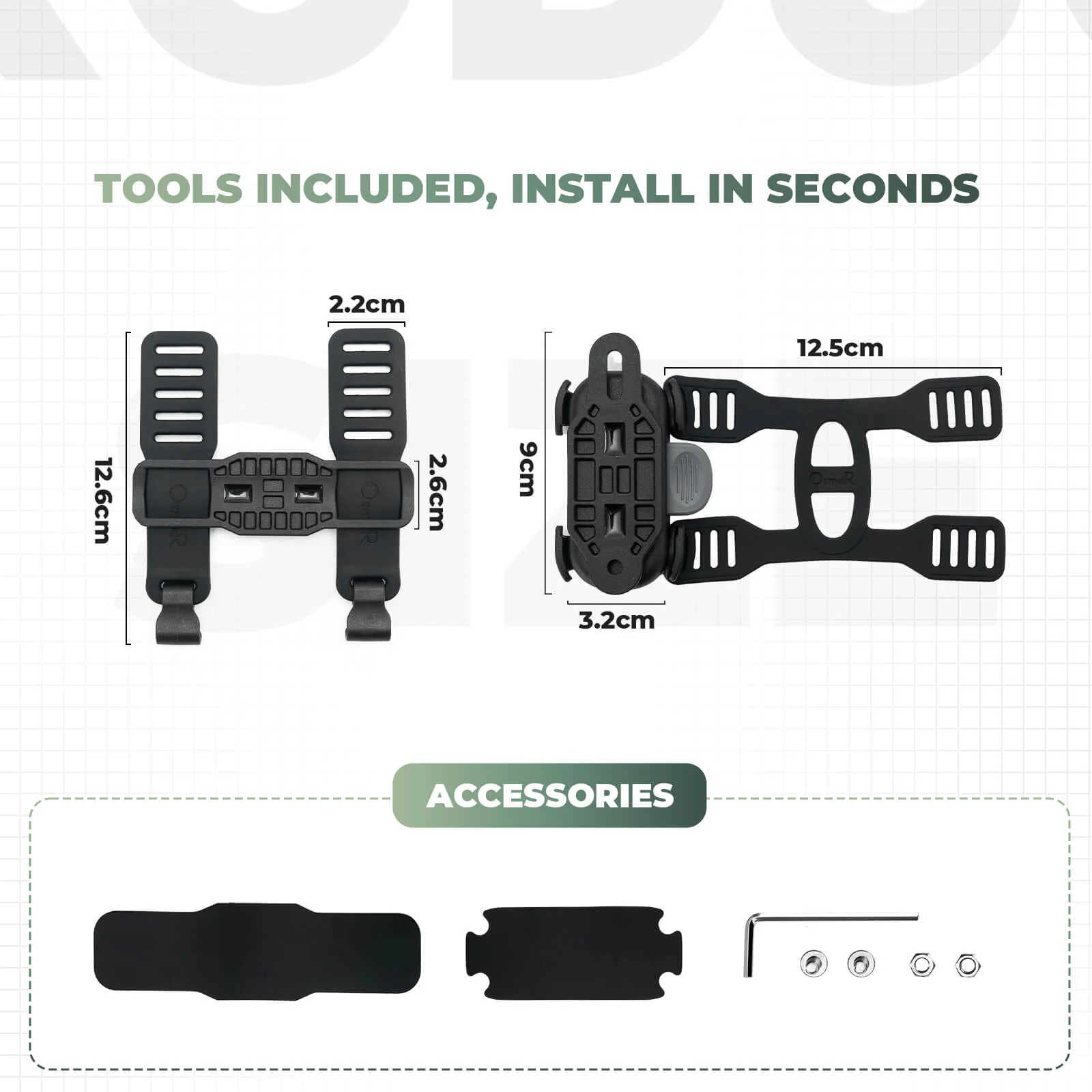 Strap-On Magnetic Bike Bottle Cage - Image 7