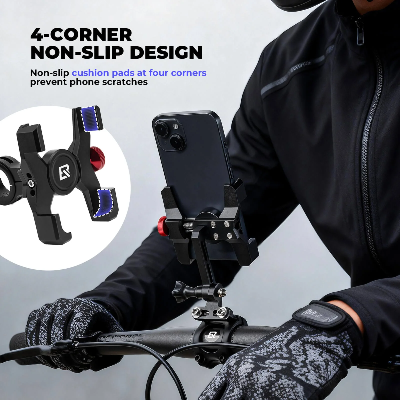 Sturdy Bike Phone Holder Universal Adjustable Design - Image 23