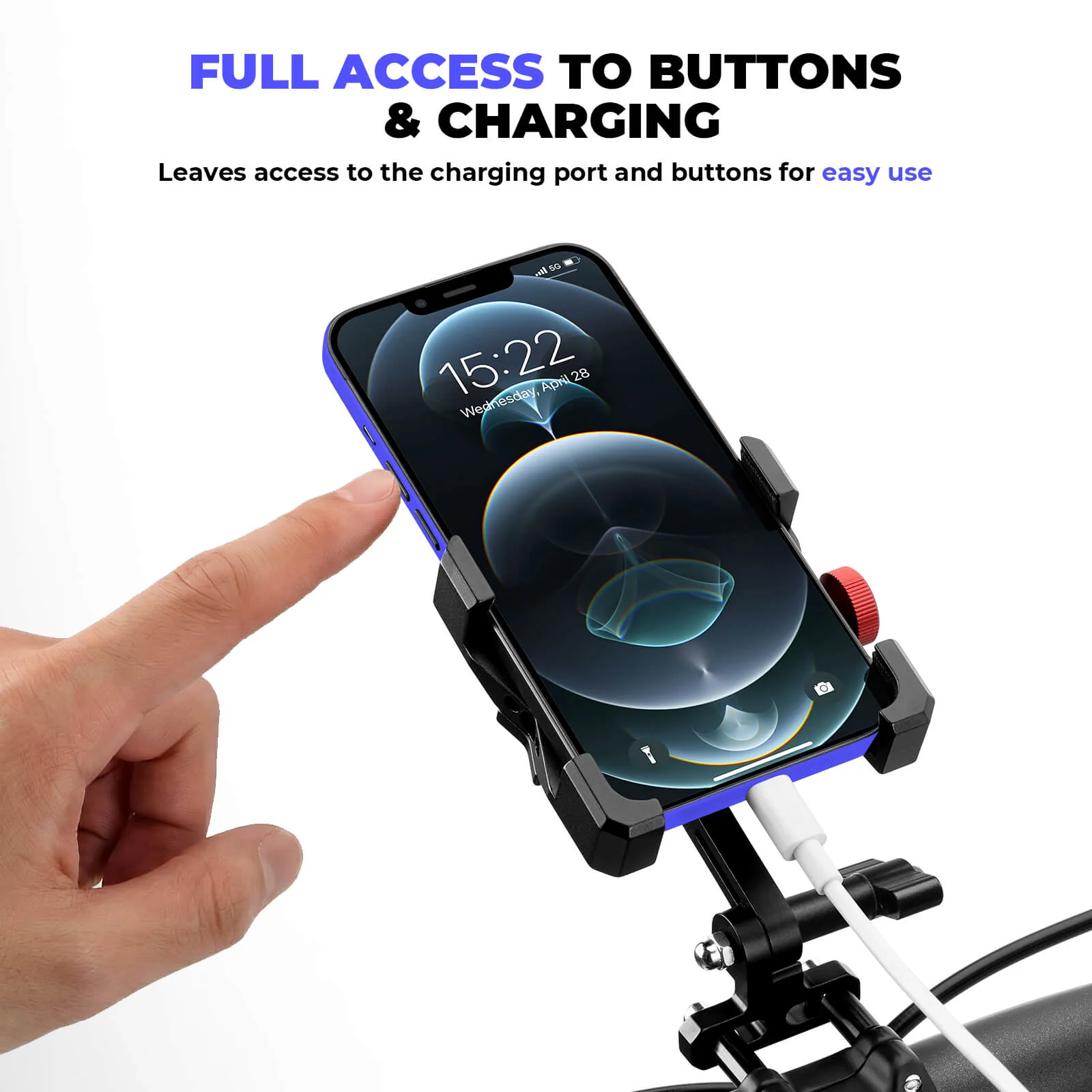 Sturdy Bike Phone Holder Universal Adjustable Design - Image 25