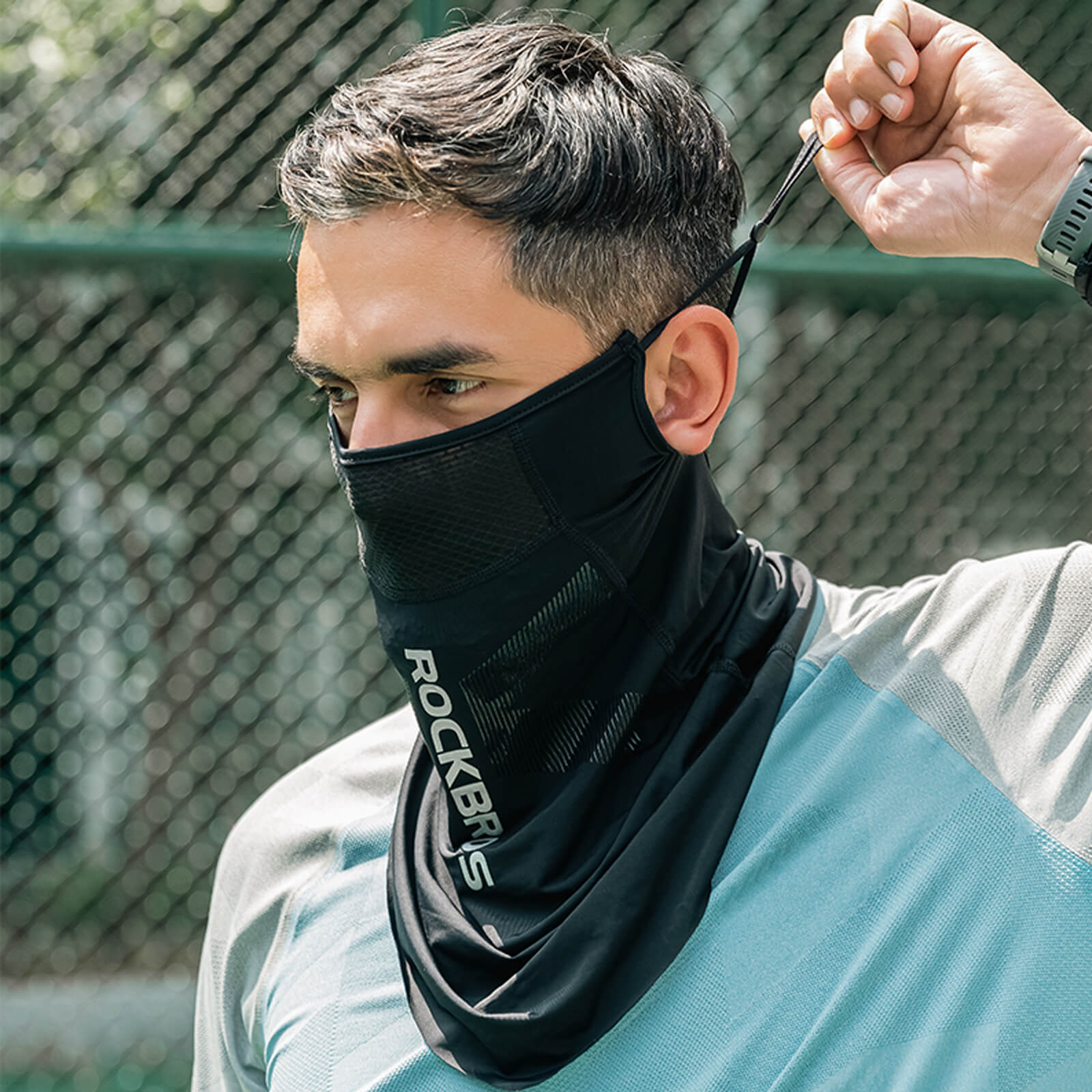 Summer Face Mask with Extended Mesh Sun Shield - Image 3