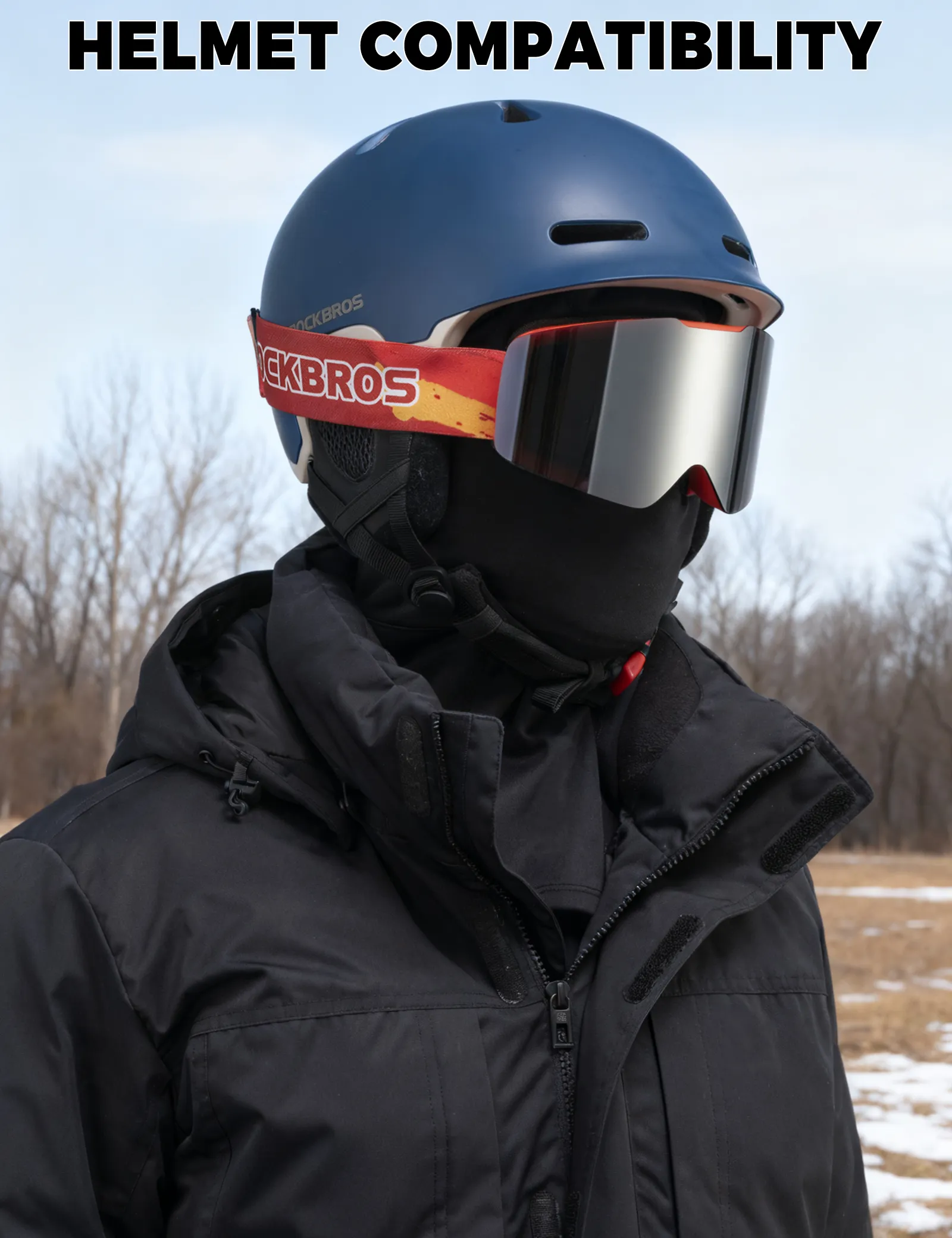 Thermal Riding Balaclava Fleece Lined Glasses Compatible - Image 6