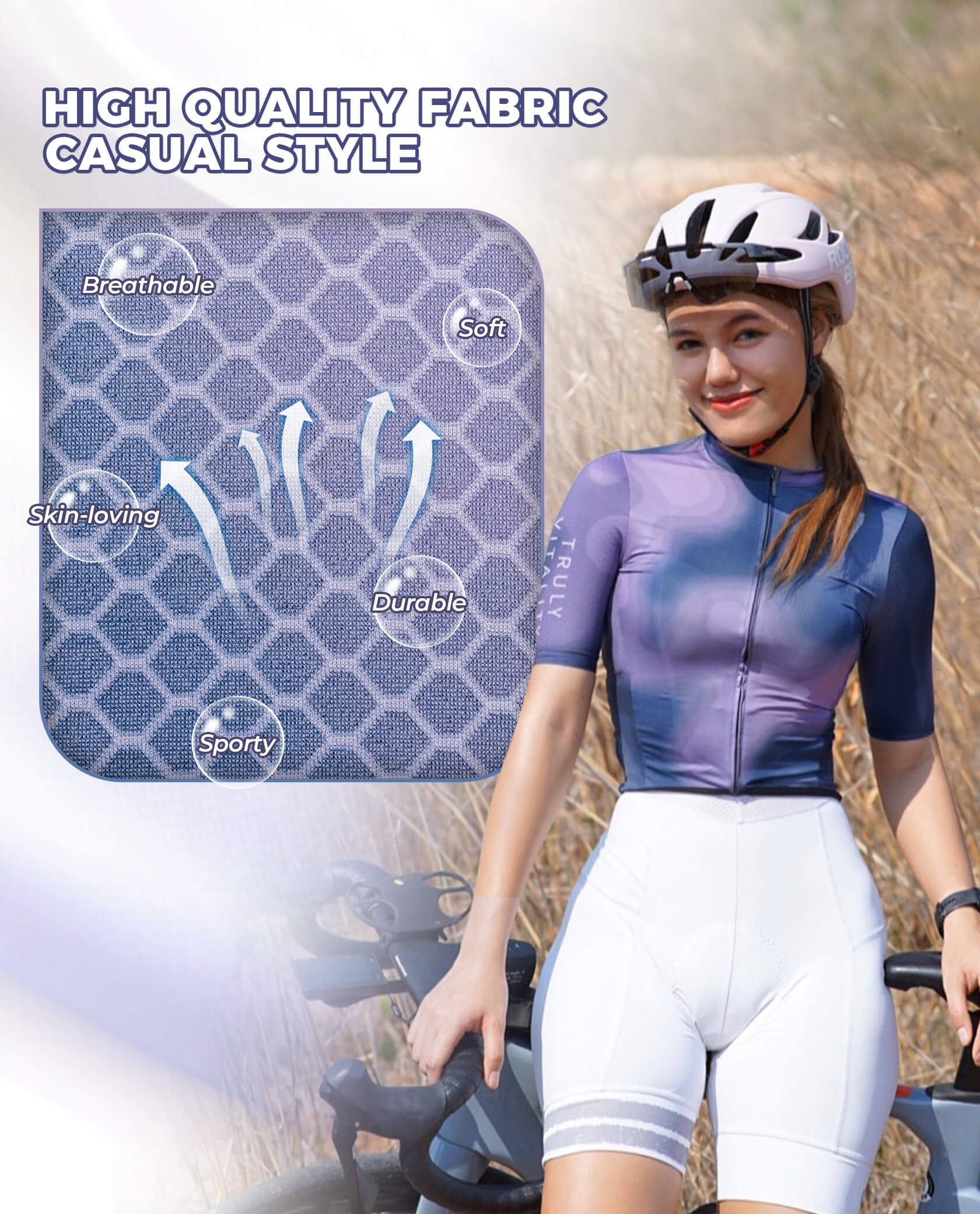 TVI Women’s Cycling Jersey Breathable Short Sleeve Silent Future - Image 5