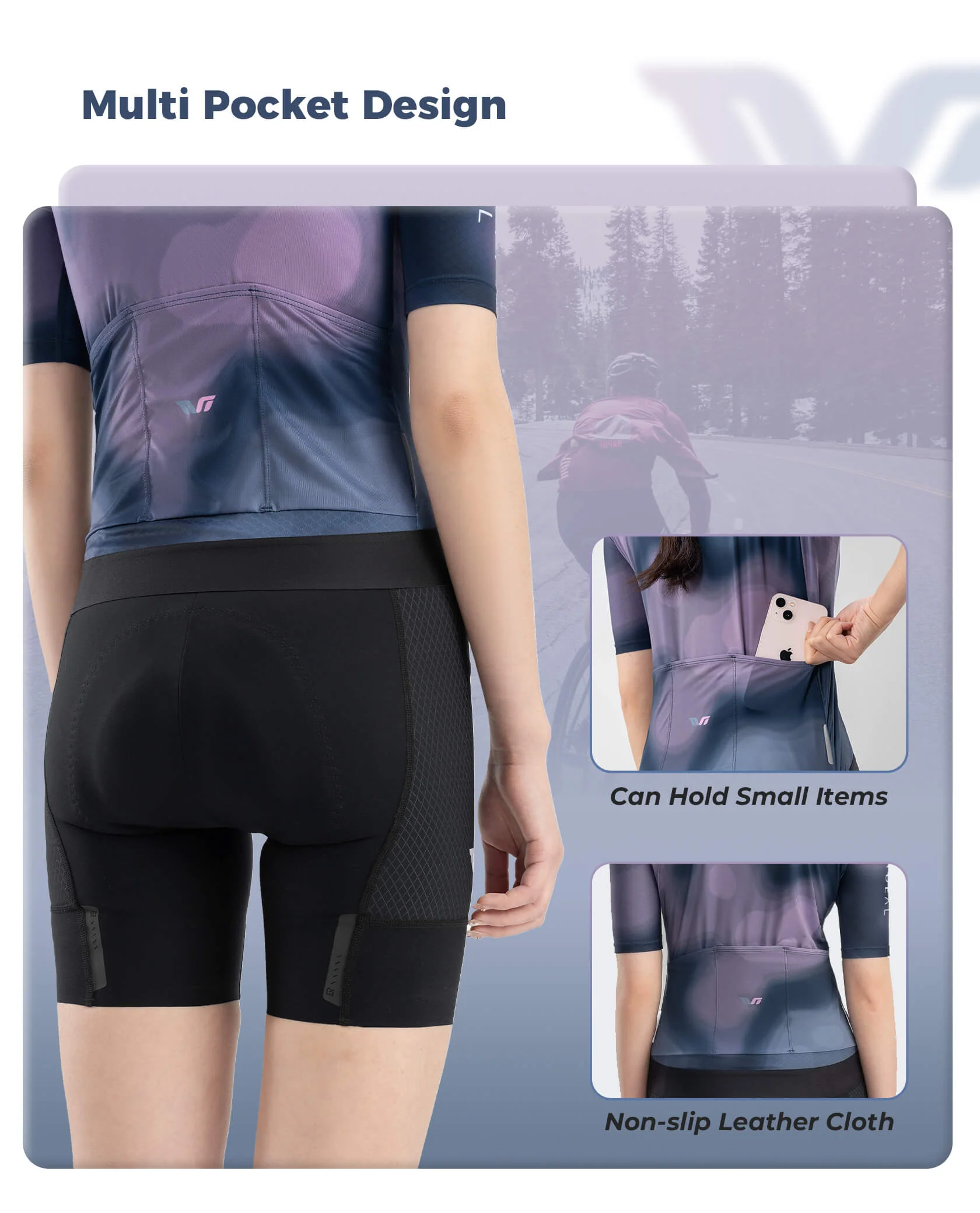 TVI Women’s Cycling Jersey Breathable Short Sleeve Silent Future - Image 6