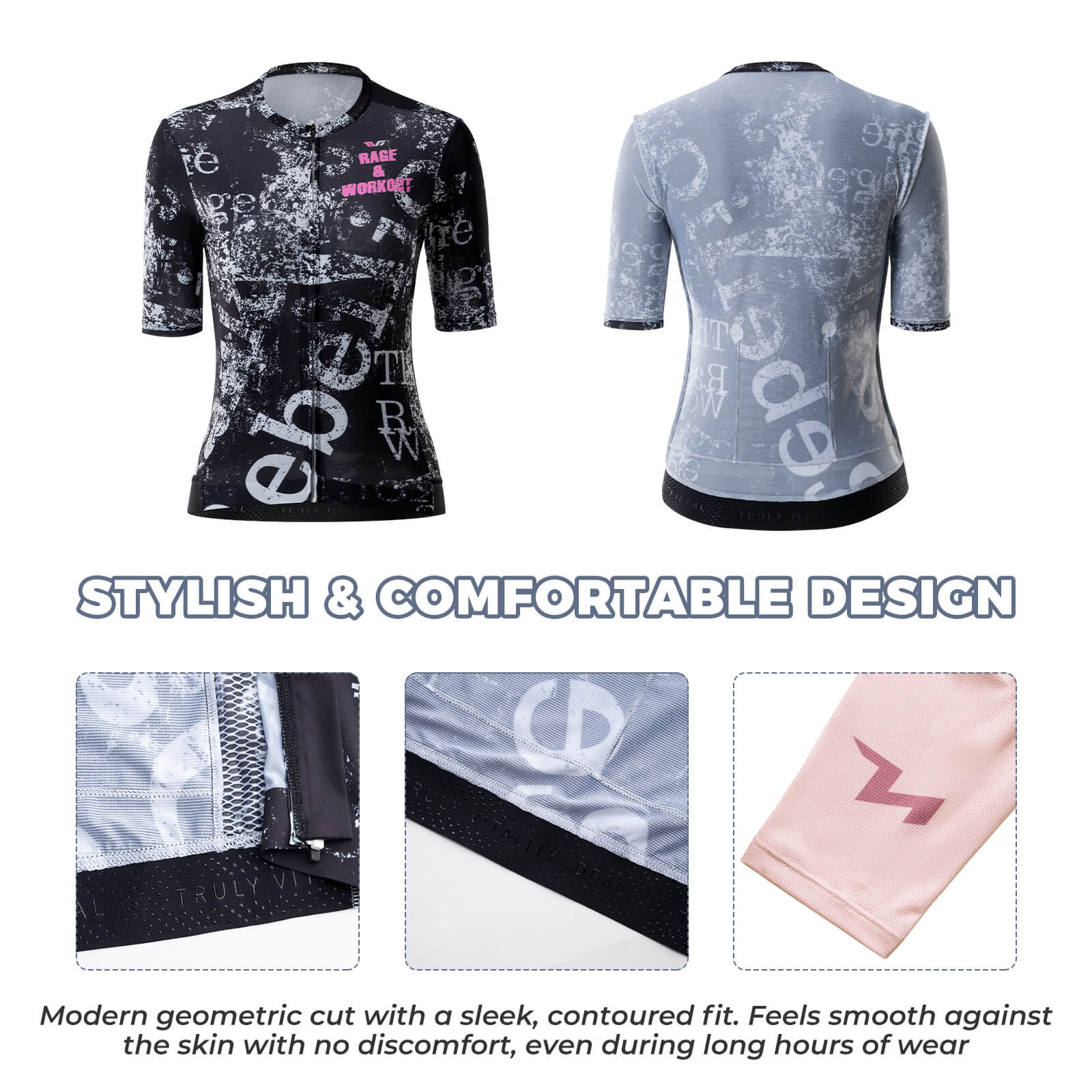 TVI Women’s Cycling Jersey Summer Quick-Dry Elements Series - Image 13