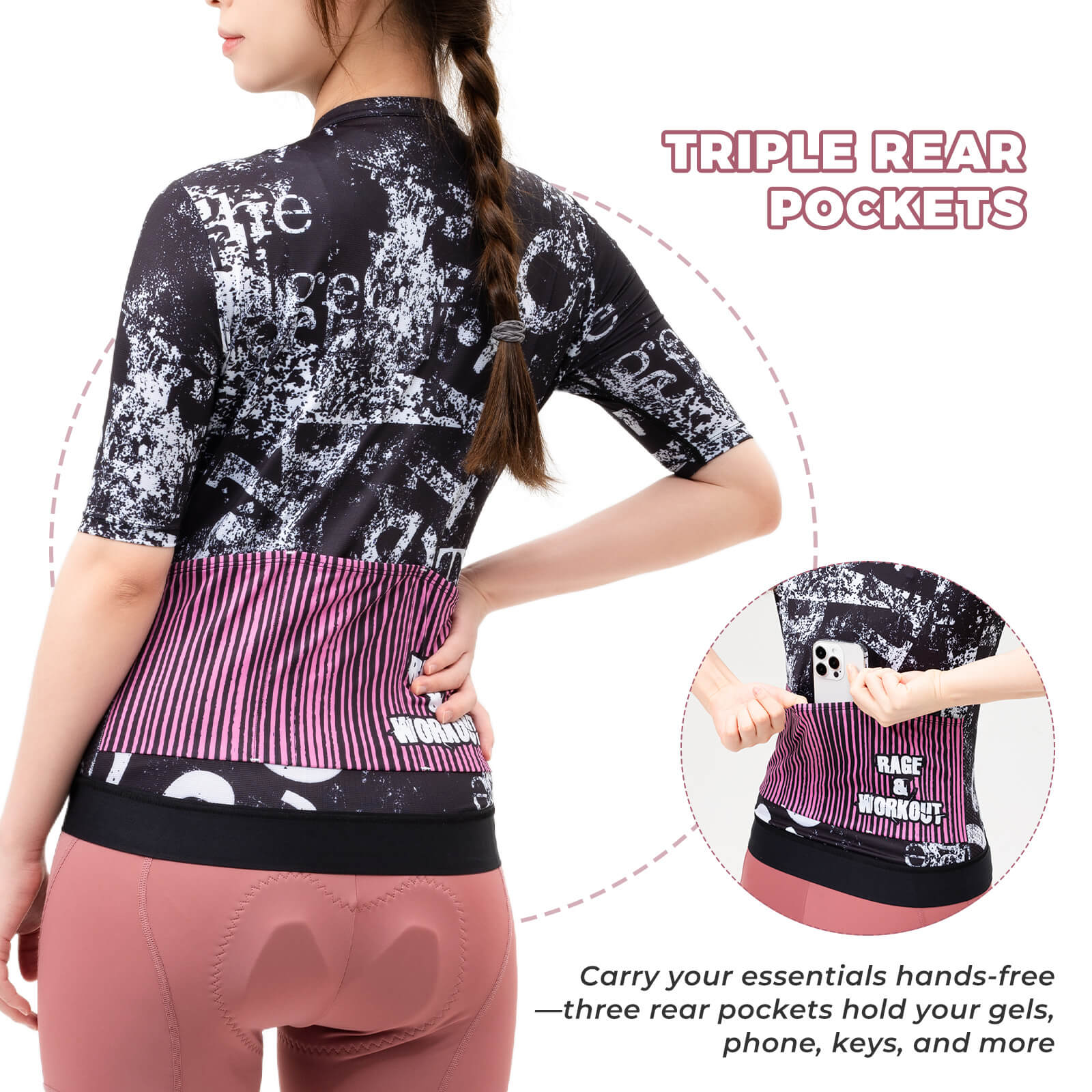 TVI Women’s Cycling Jersey Summer Quick-Dry Elements Series - Image 19