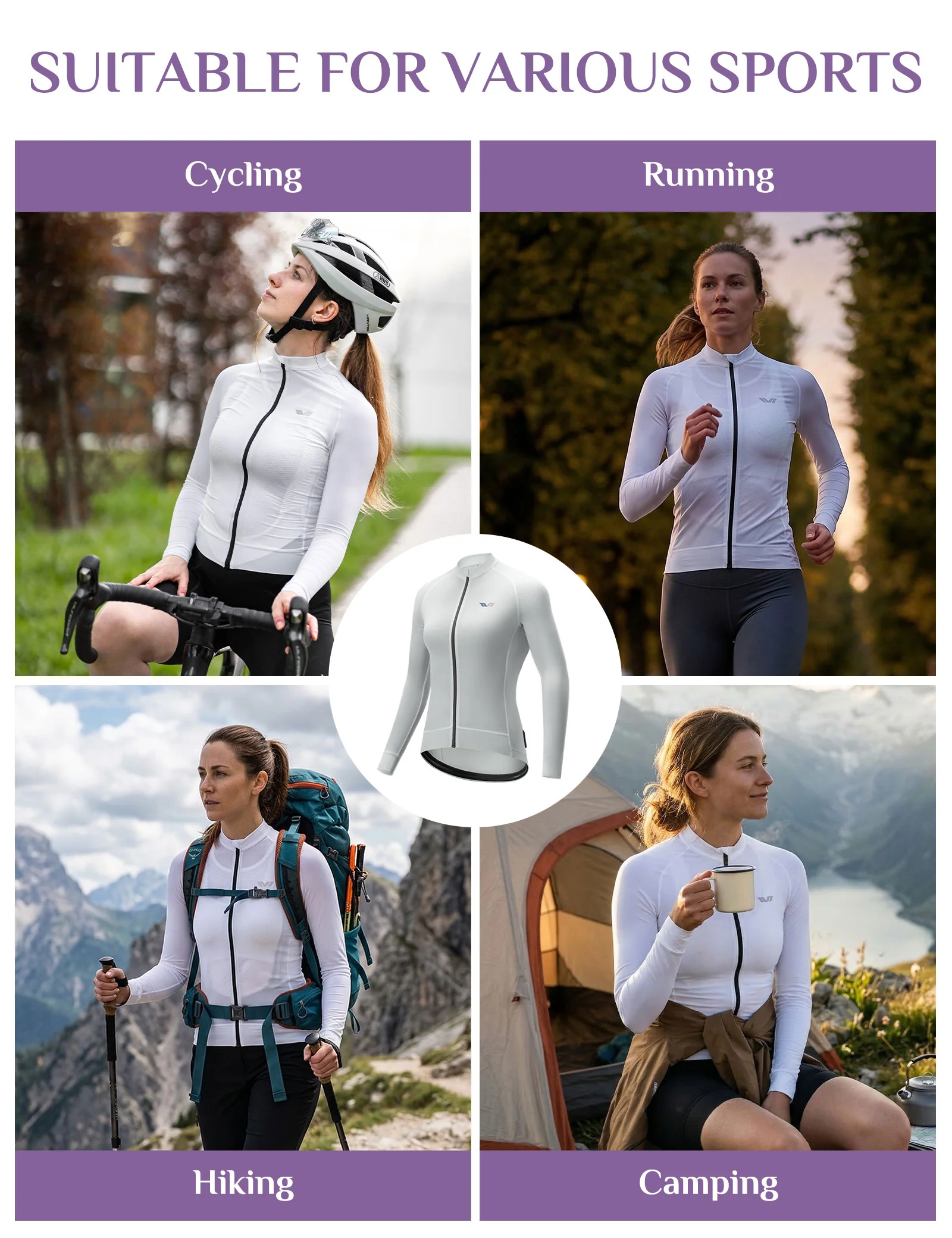 TVI Women's Quick-Dry Cooling Long Sleeve Cycling Jacket - Image 6