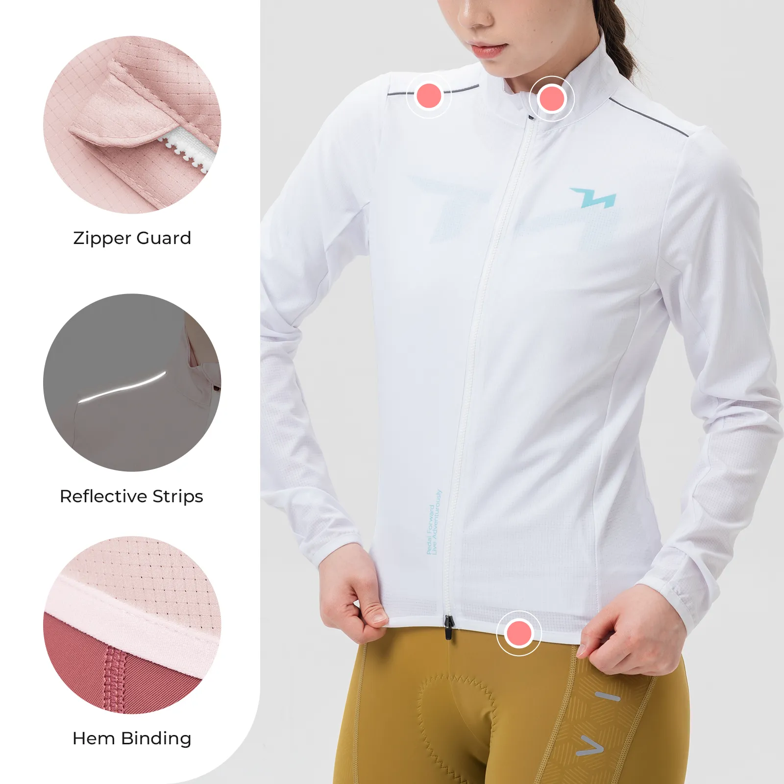 TVI Women's Windproof Cycling Jacket Future Series - Image 10