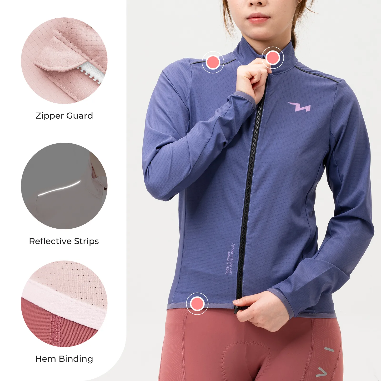 TVI Women's Windproof Cycling Jacket Future Series - Image 14